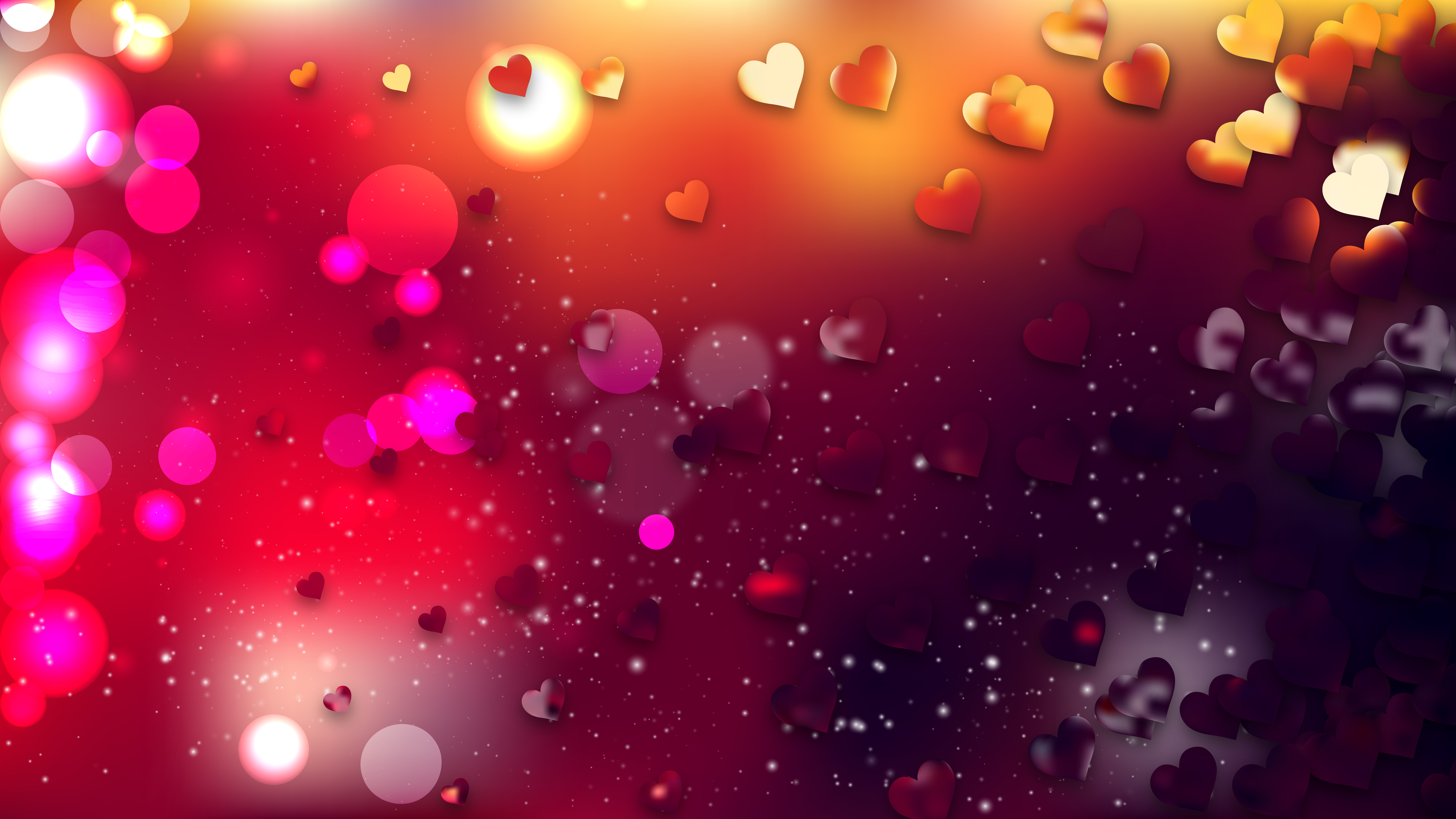 Free Red and Black Love Background Vector Image