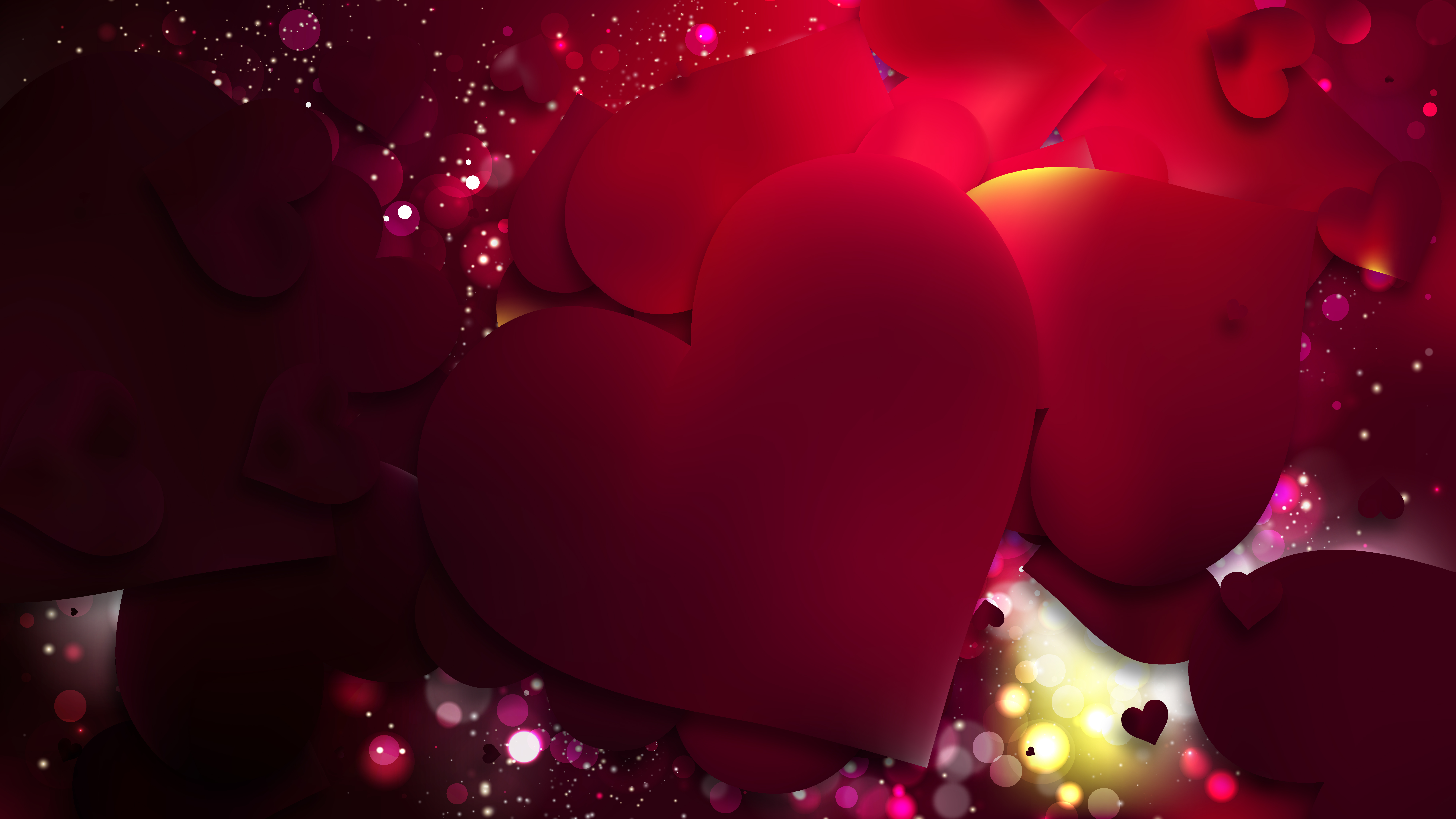 Free Red and Black Love Background Illustration