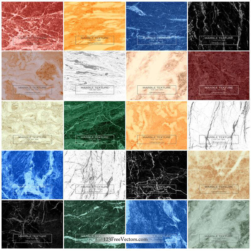 Evocative Collection of Marble Vector Designs