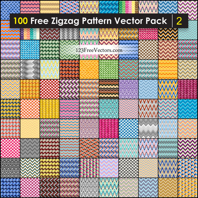 Free Chevron Zigzag Pattern Background Vector Pack
