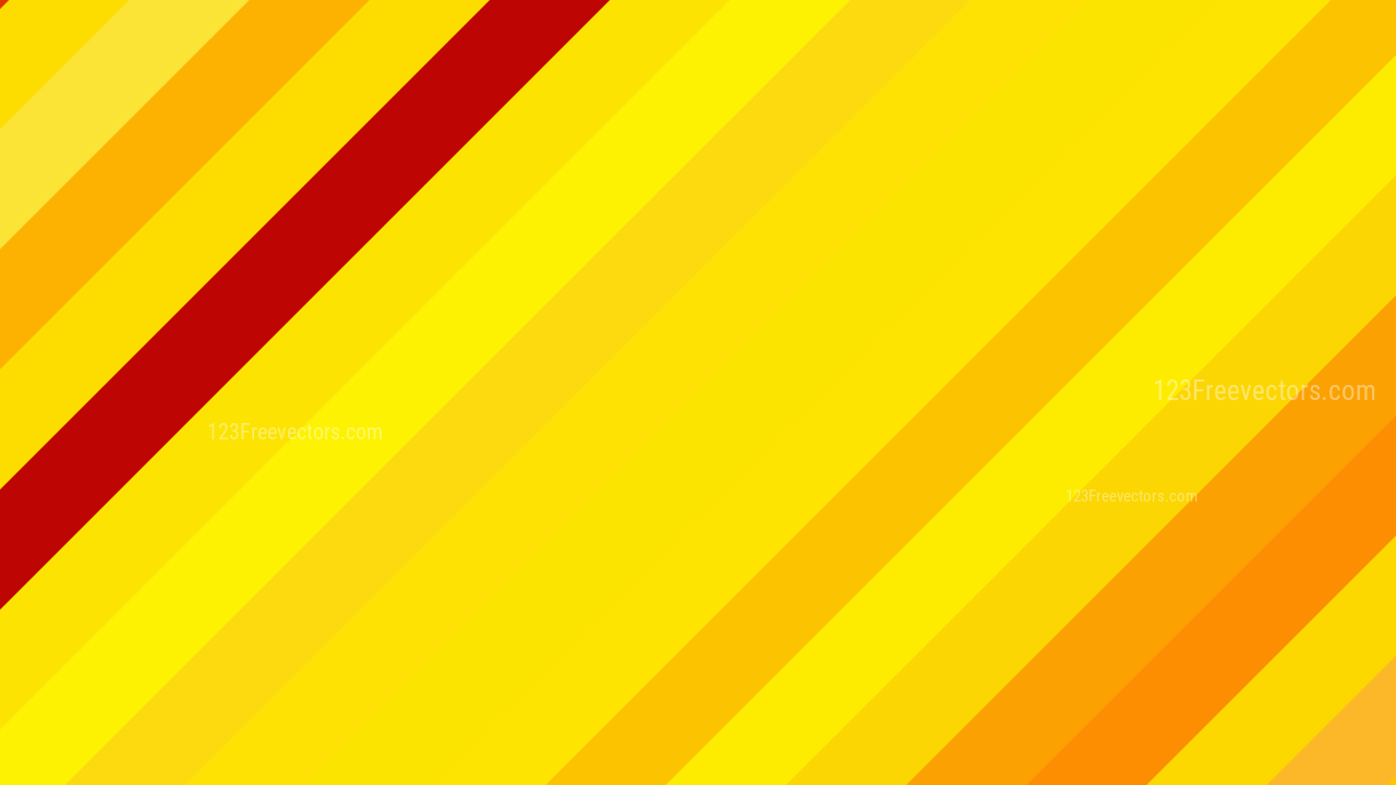 Red and Yellow Diagonal Stripes Background Vector Graphic