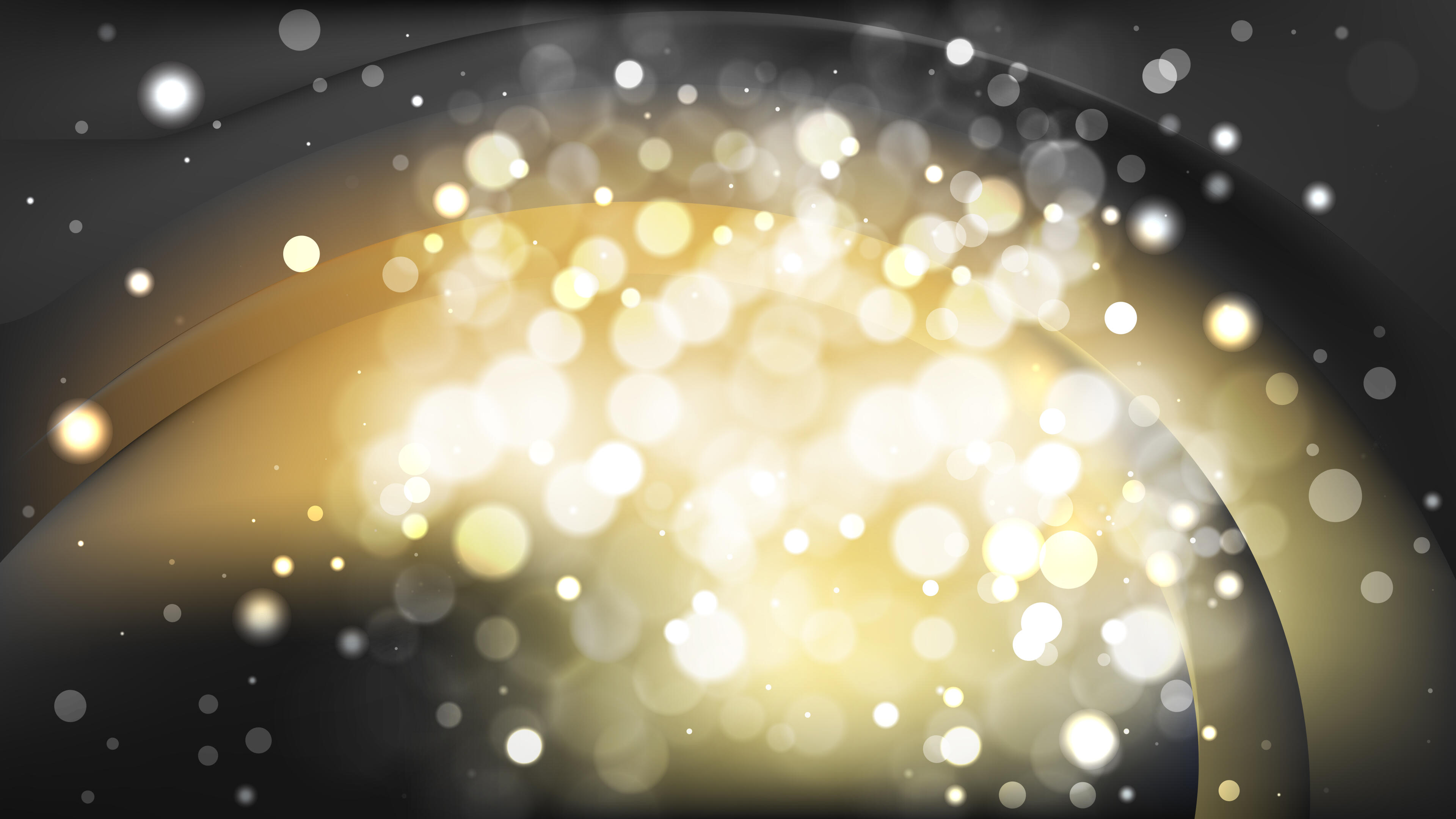 Abstract Black and Gold Defocused Background