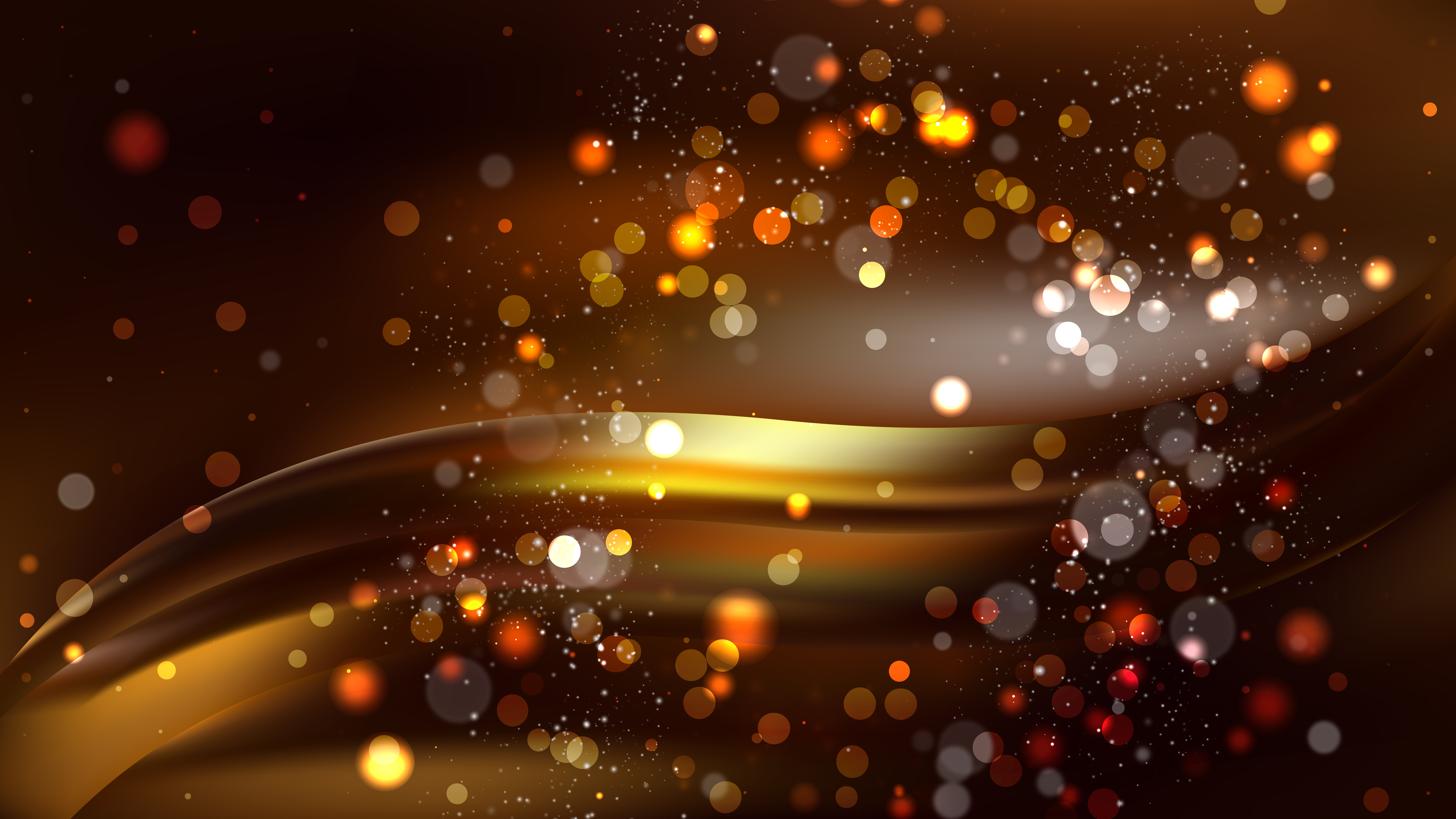 Free Abstract Black and Gold Bokeh Background Image
