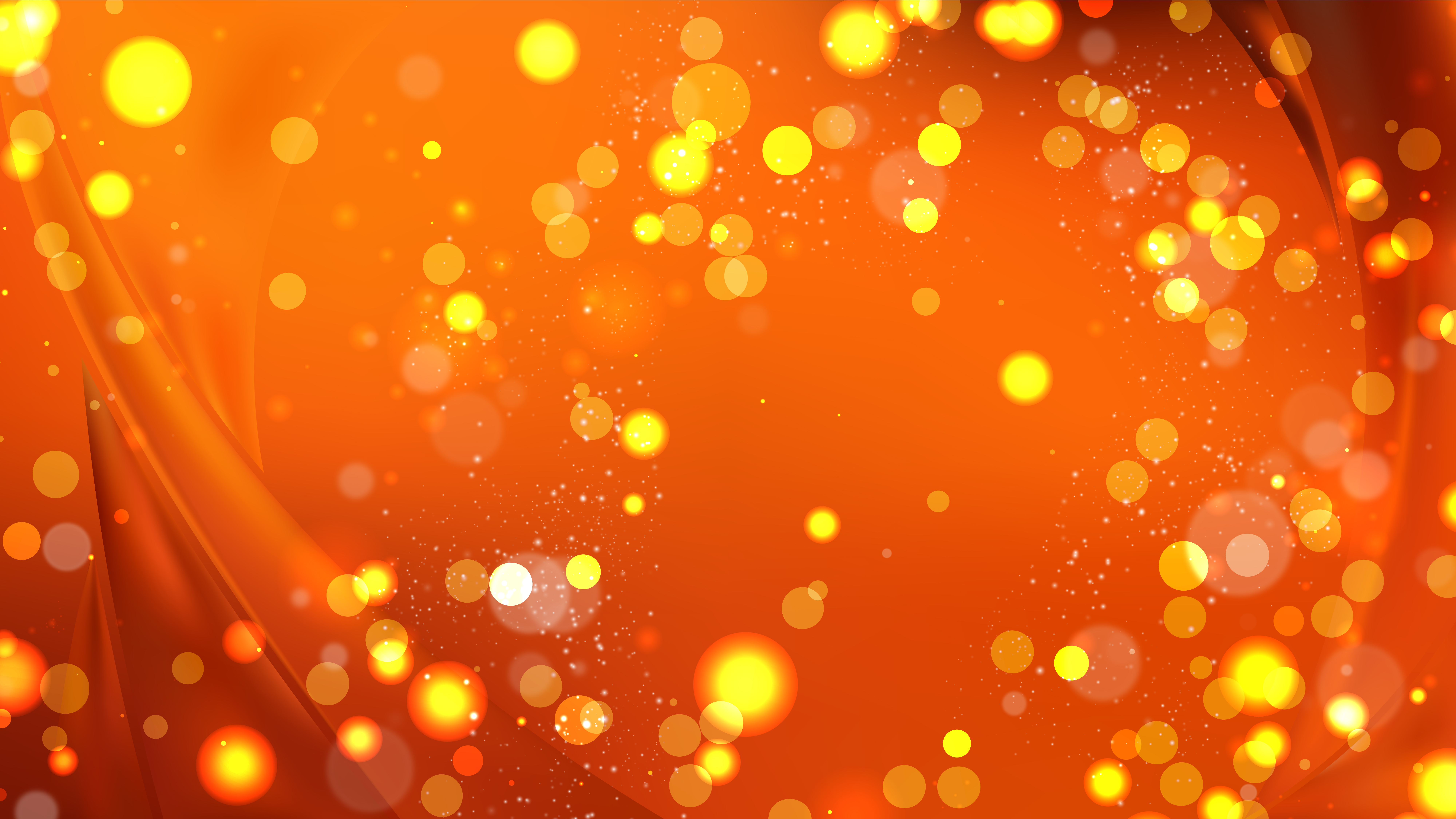 Free Abstract Bright Orange Blur Lights Background Design
