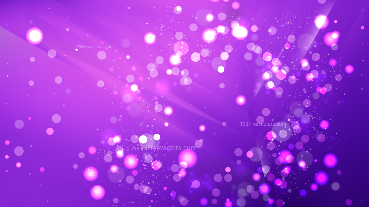 Abstract Bright Purple Bokeh Lights Background