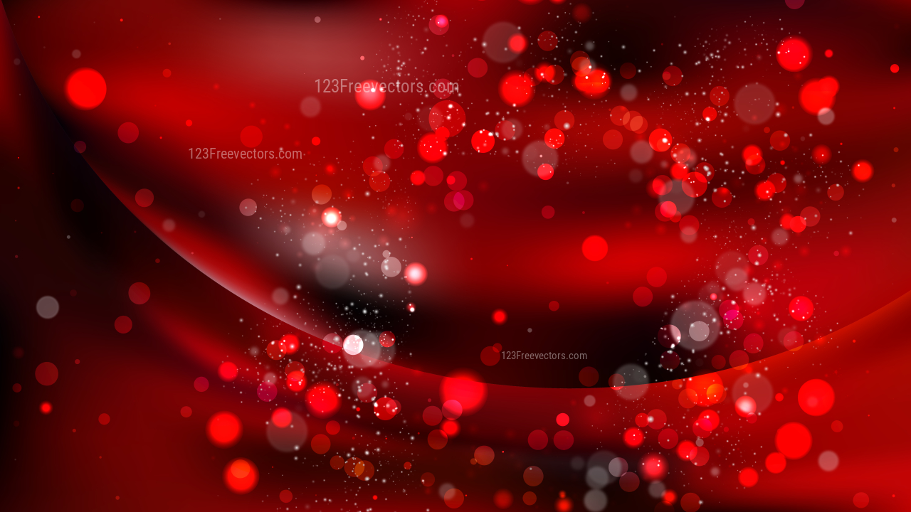 Abstract Cool Red Blurred Lights Background Vector