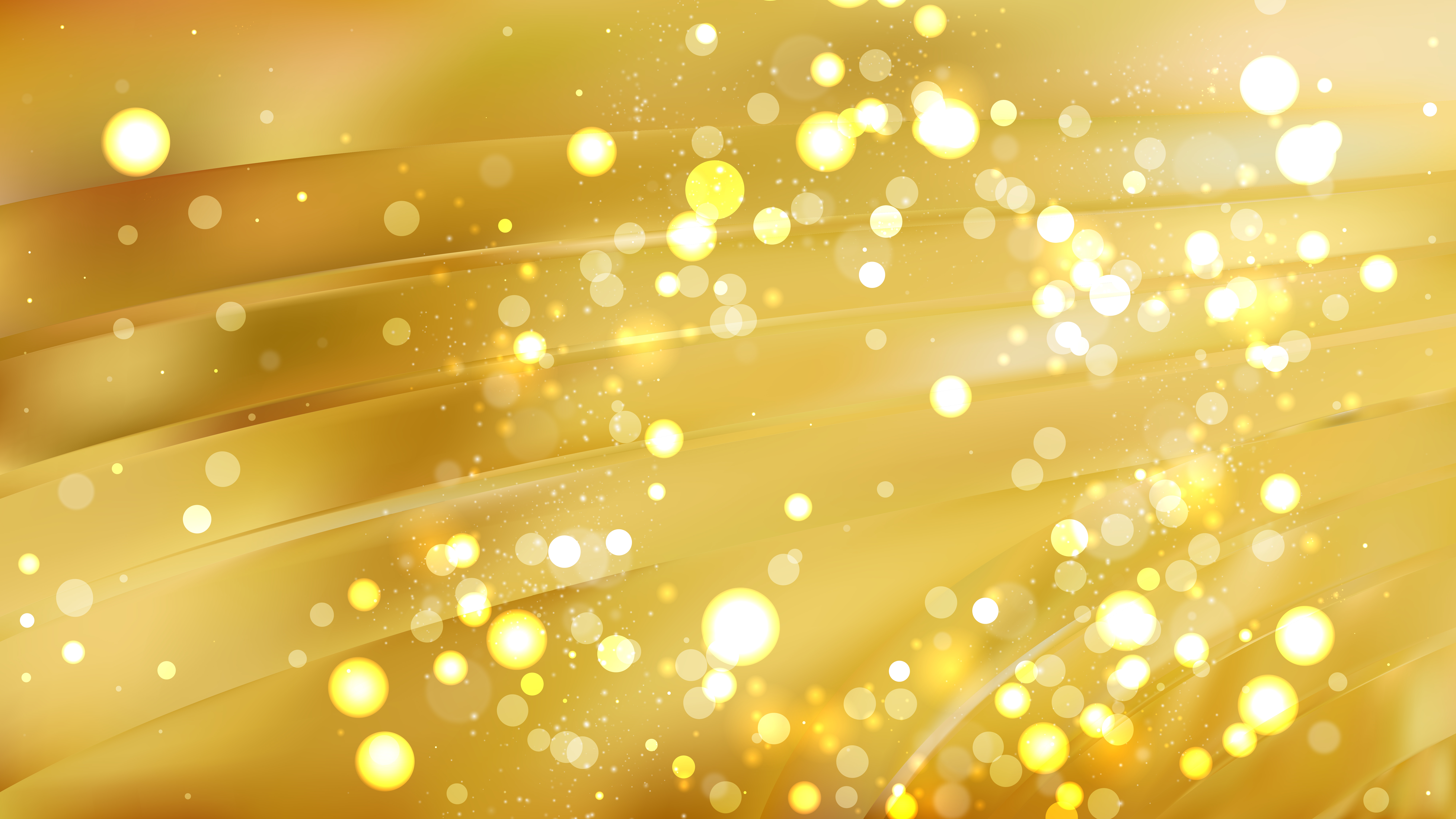Free Abstract Gold Blurred Lights Background Vector