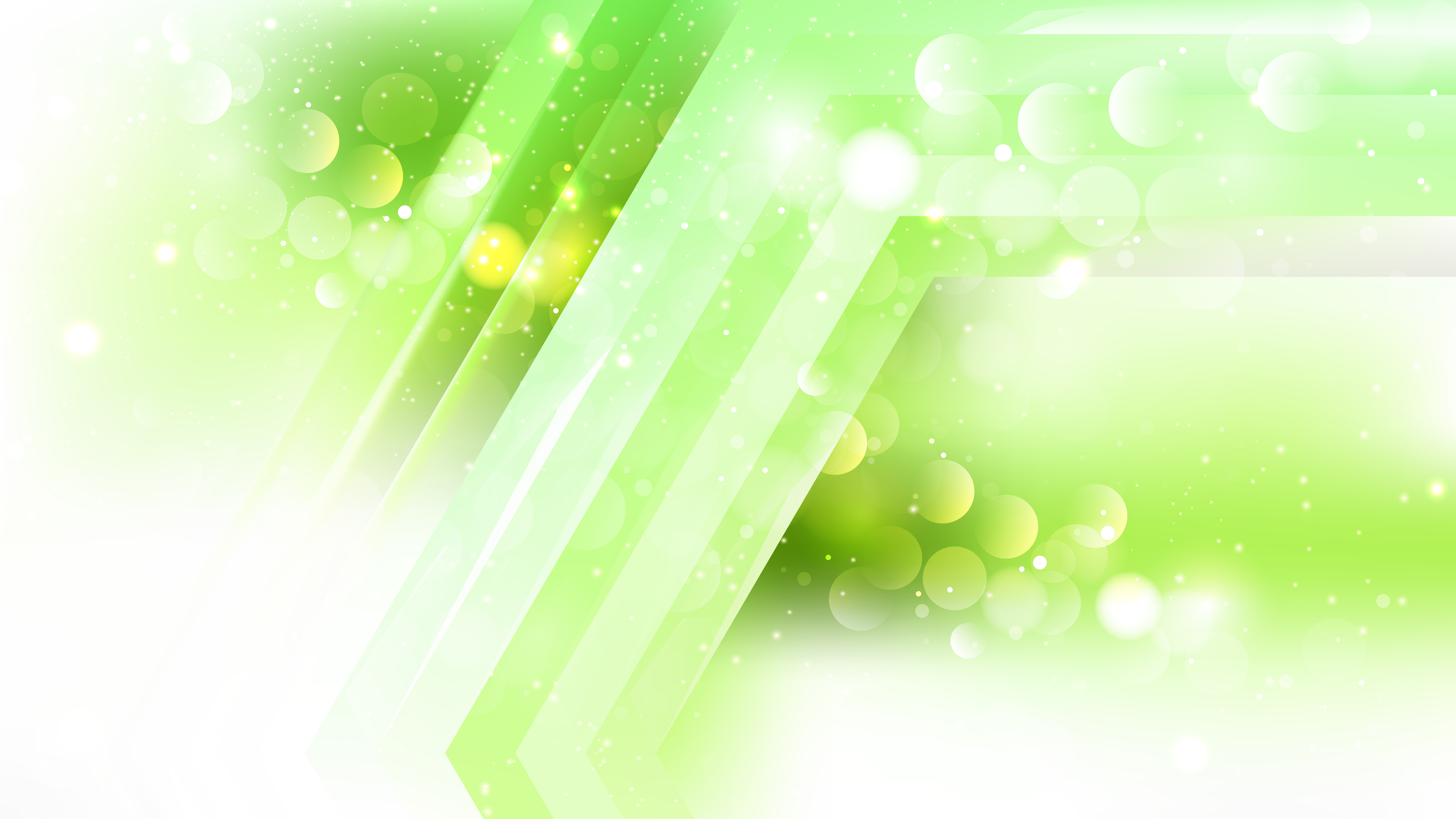 Free Abstract Green and White Lights Background Design
