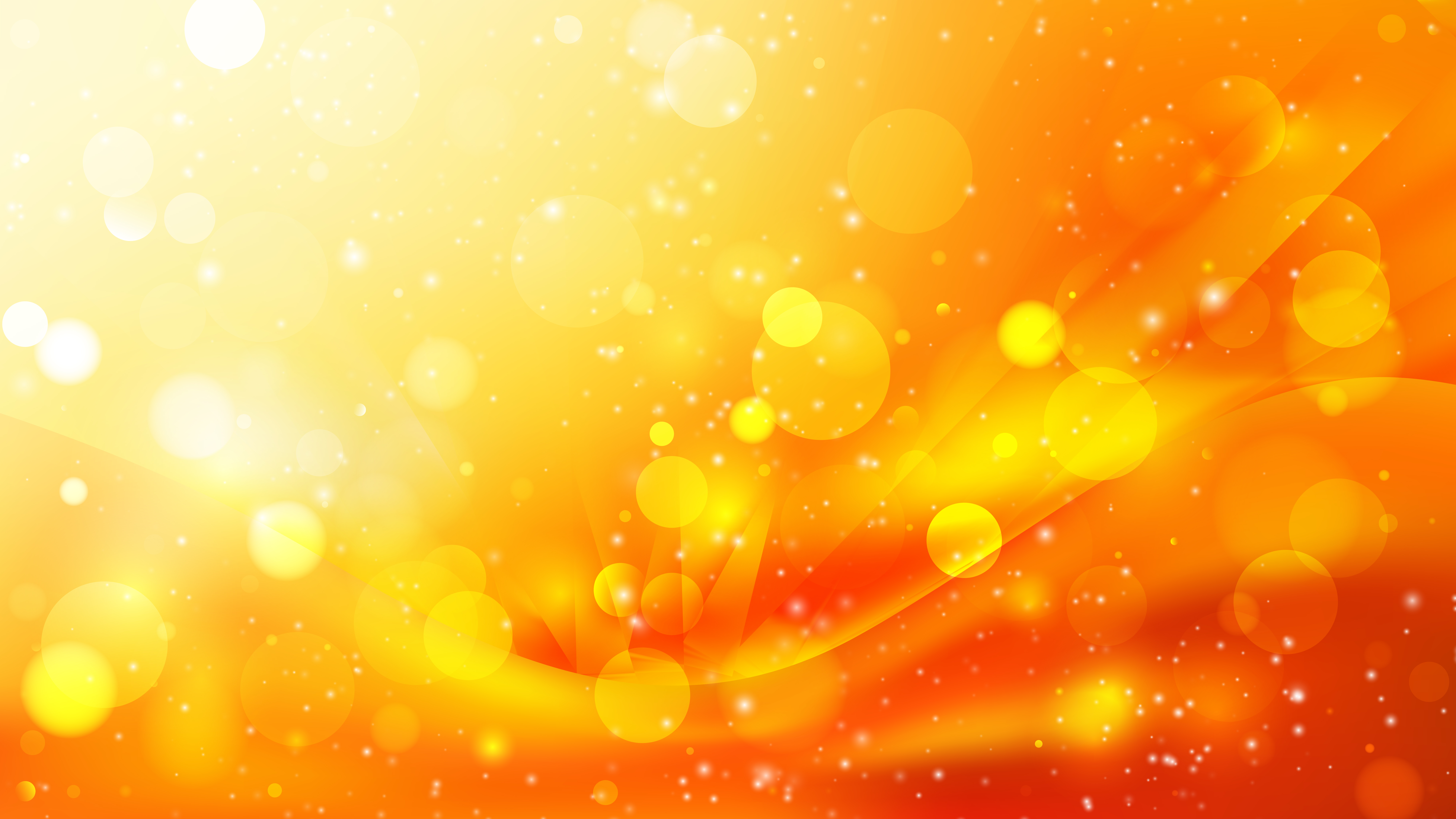 Free Abstract Orange And Yellow Lights Background Design