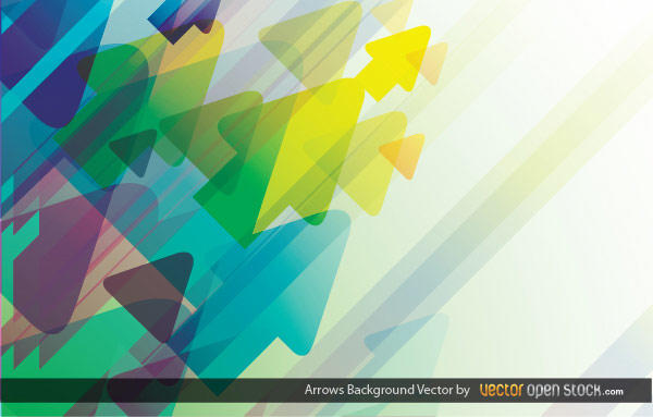 Abstract Colorful Arrows Background Vector Illustration