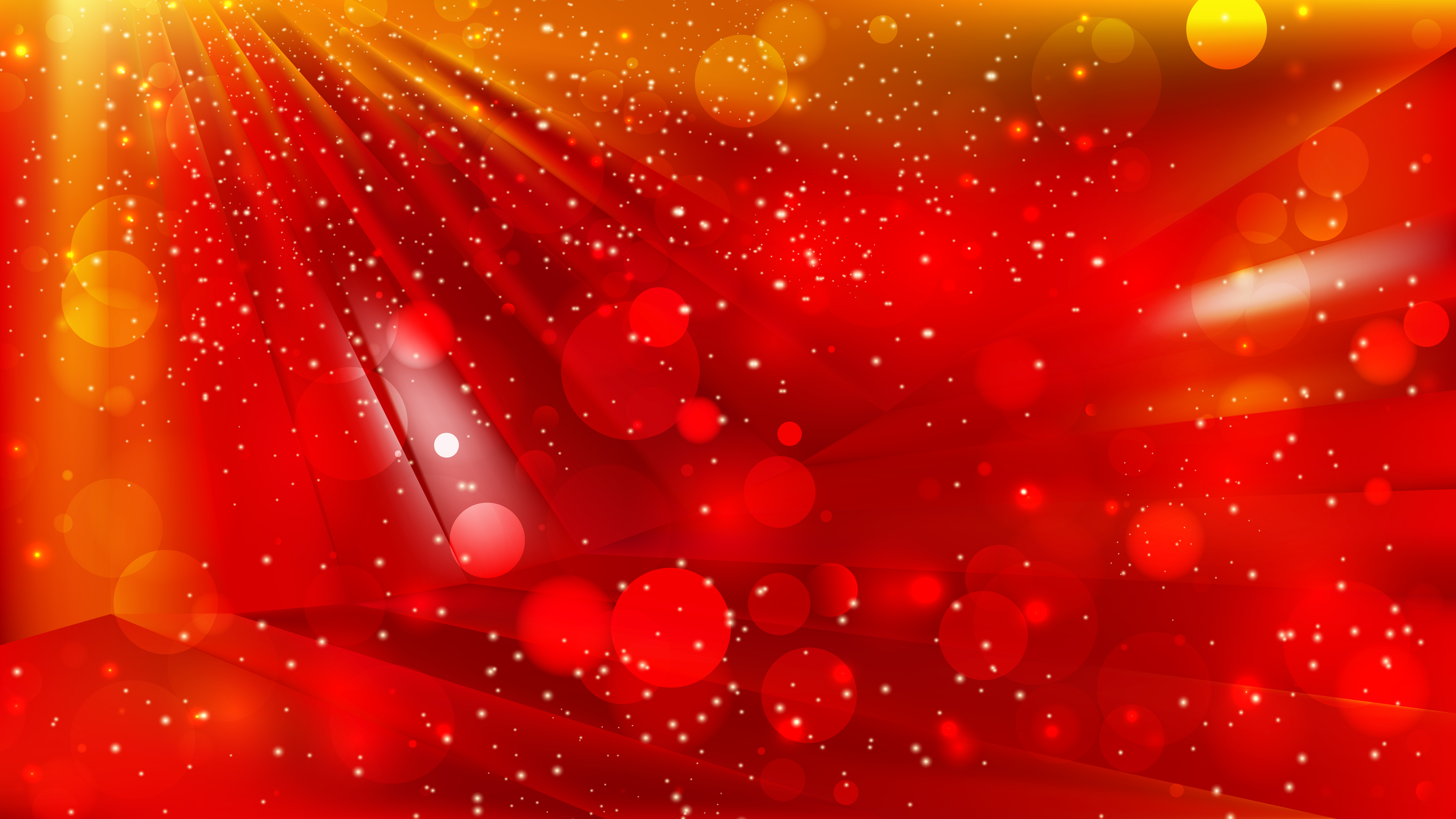 Free Abstract Red And Gold Bokeh Background Design