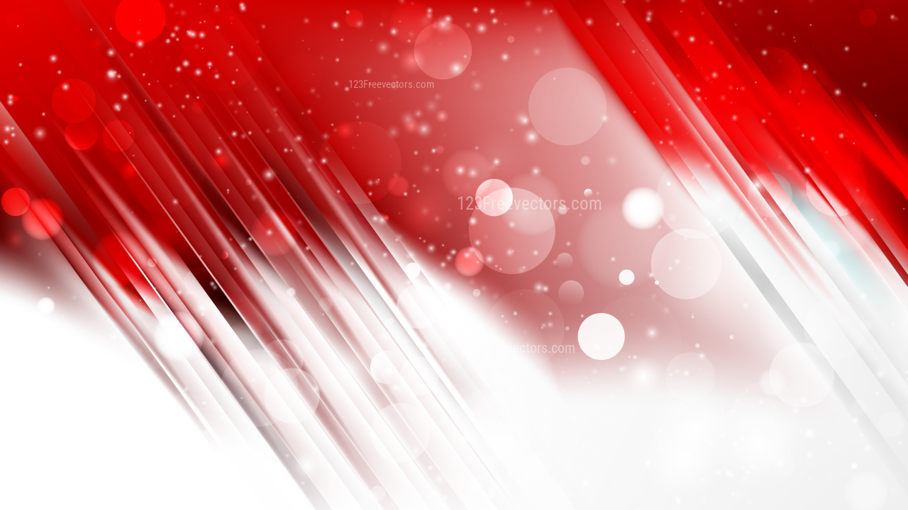 Abstract Red and White Bokeh Background Design