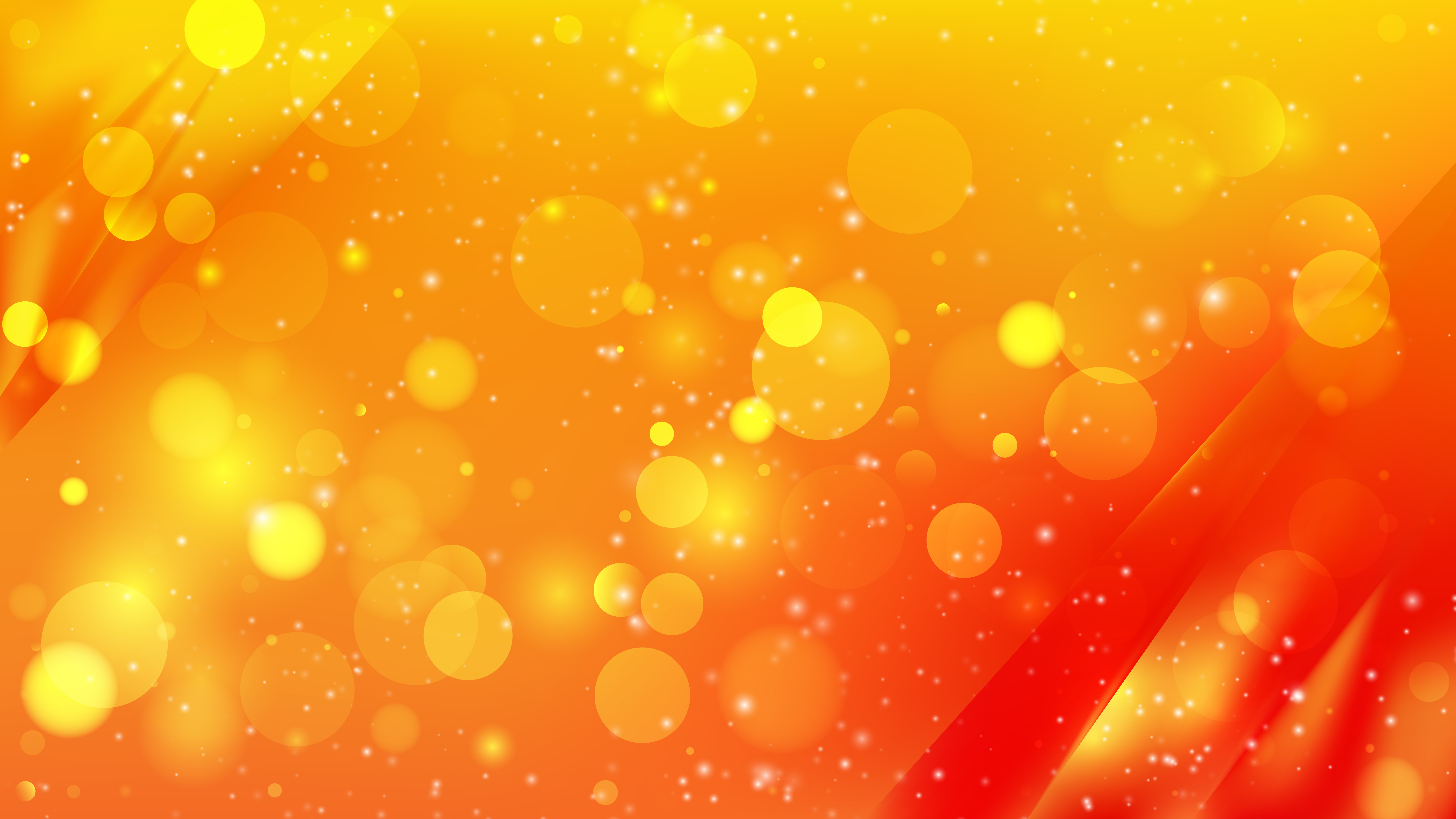 Free Abstract Red and Yellow Bokeh Background