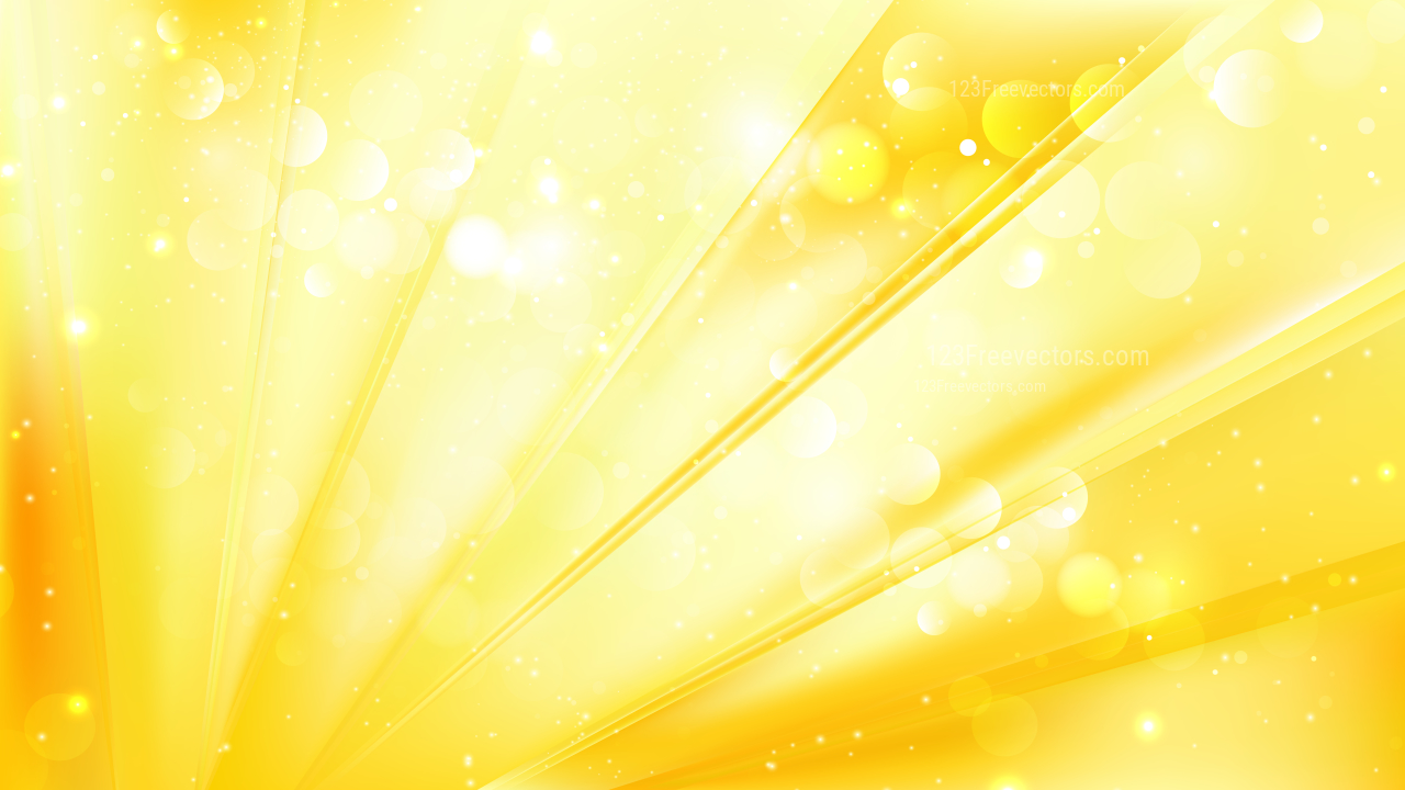 Abstract Yellow Bokeh Background Vector