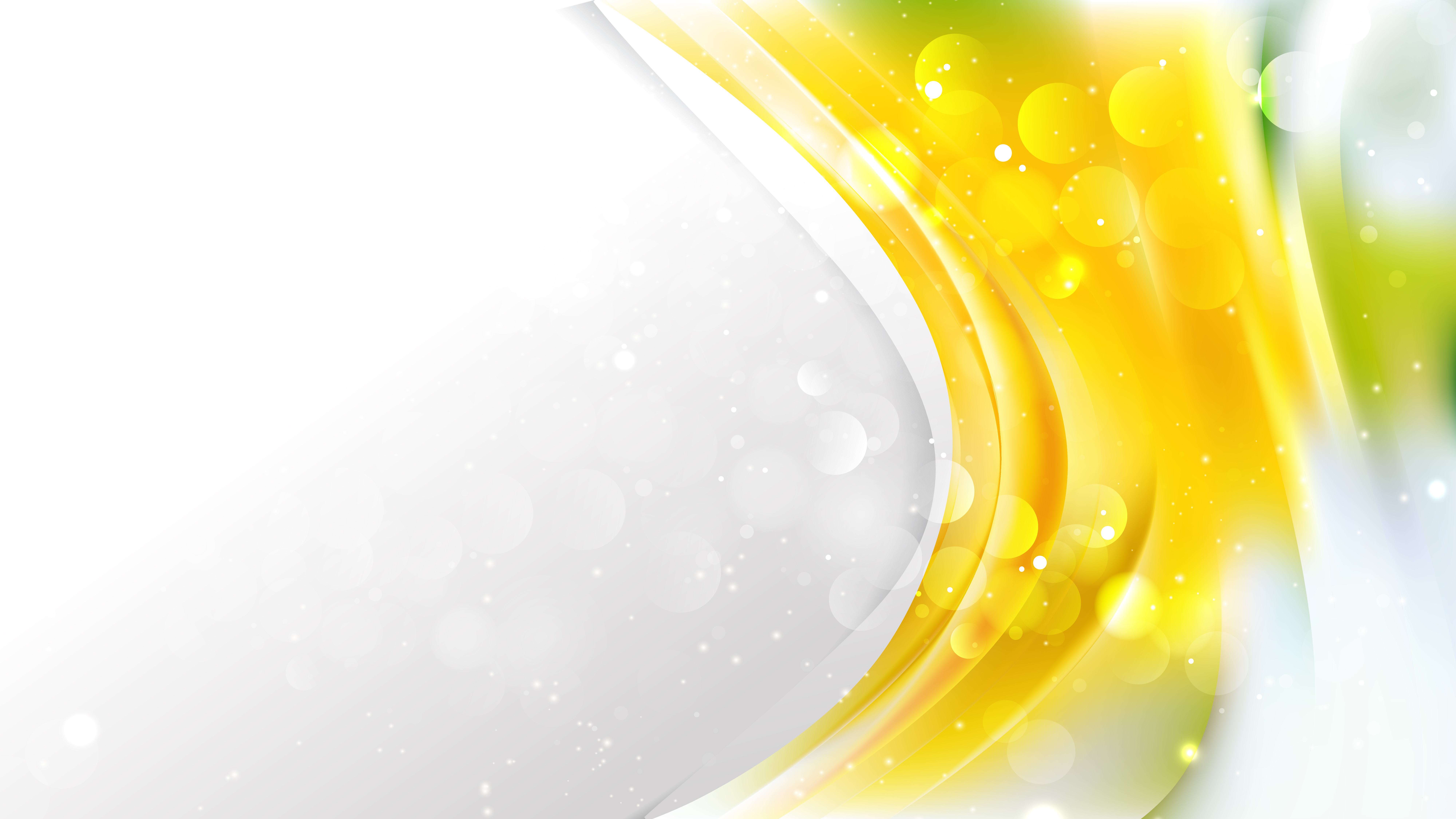 Free Abstract Yellow and White Brochure Design Vector Graphic