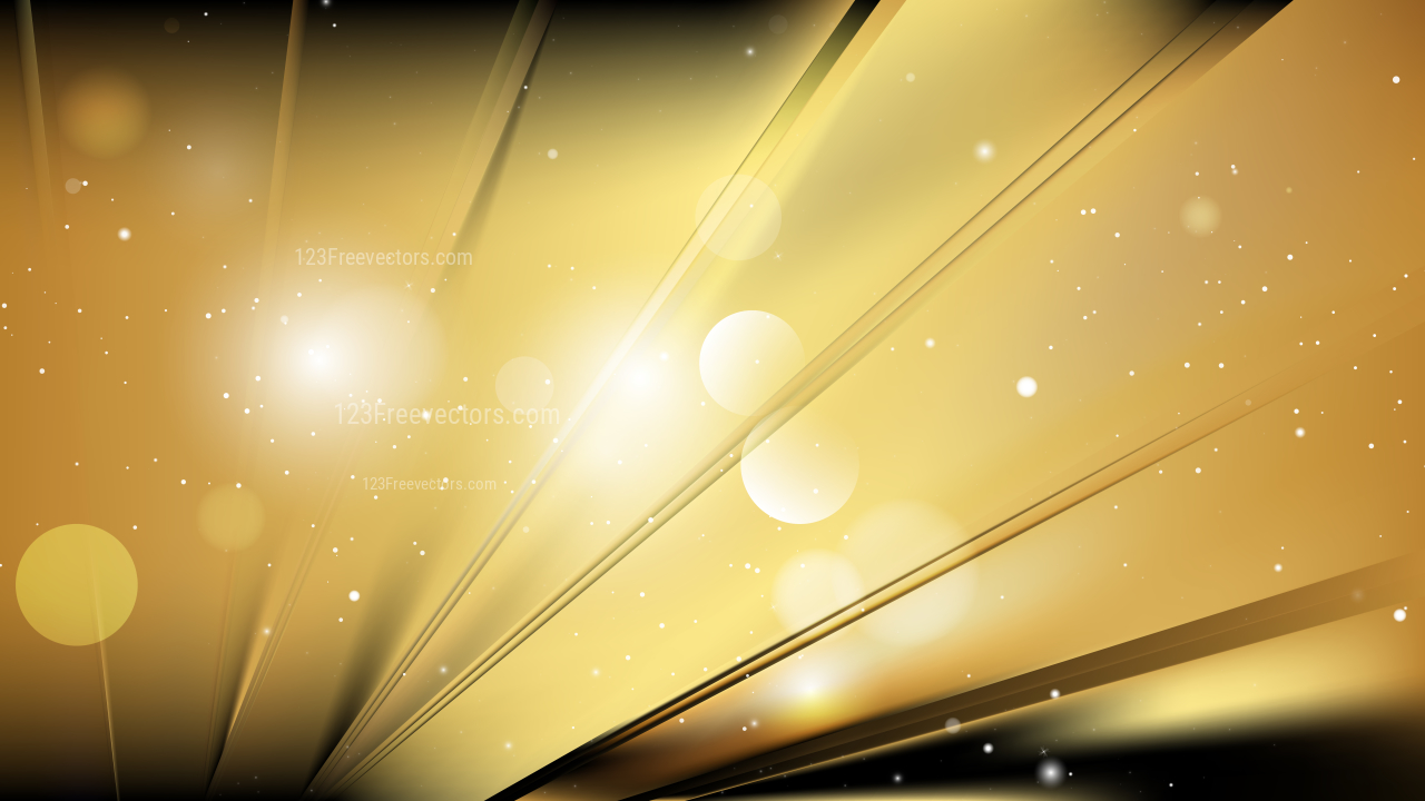 Abstract Black and Gold Background Illustration