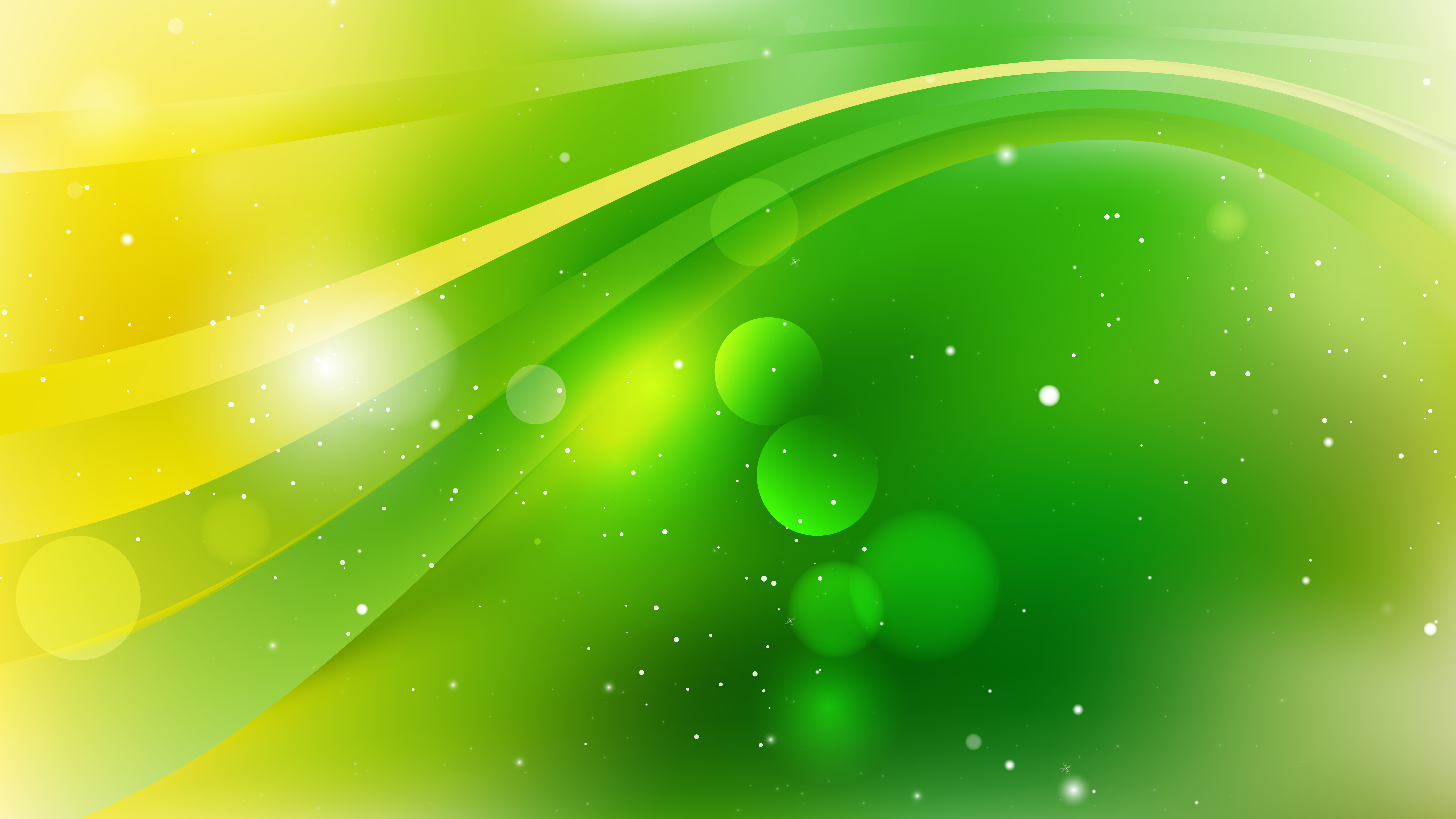 Free Green and Yellow Abstract Background Illustration