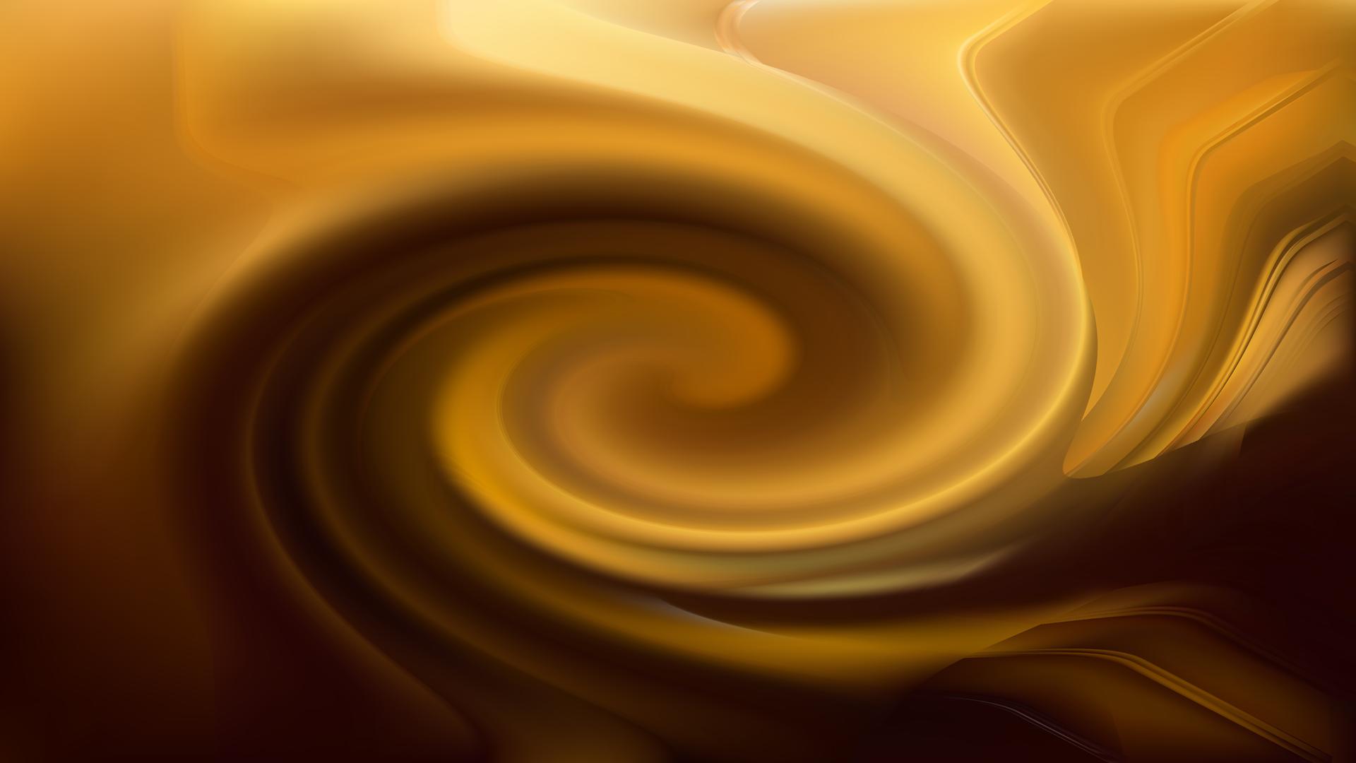 Golden Swirl Abstract