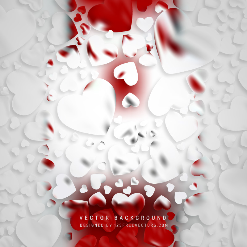 Abstract Light Color Loving Heart Valentine Background