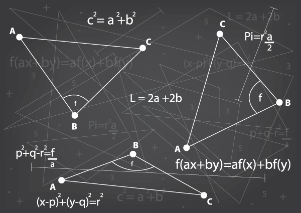 Mathematics Background Vector Art Free