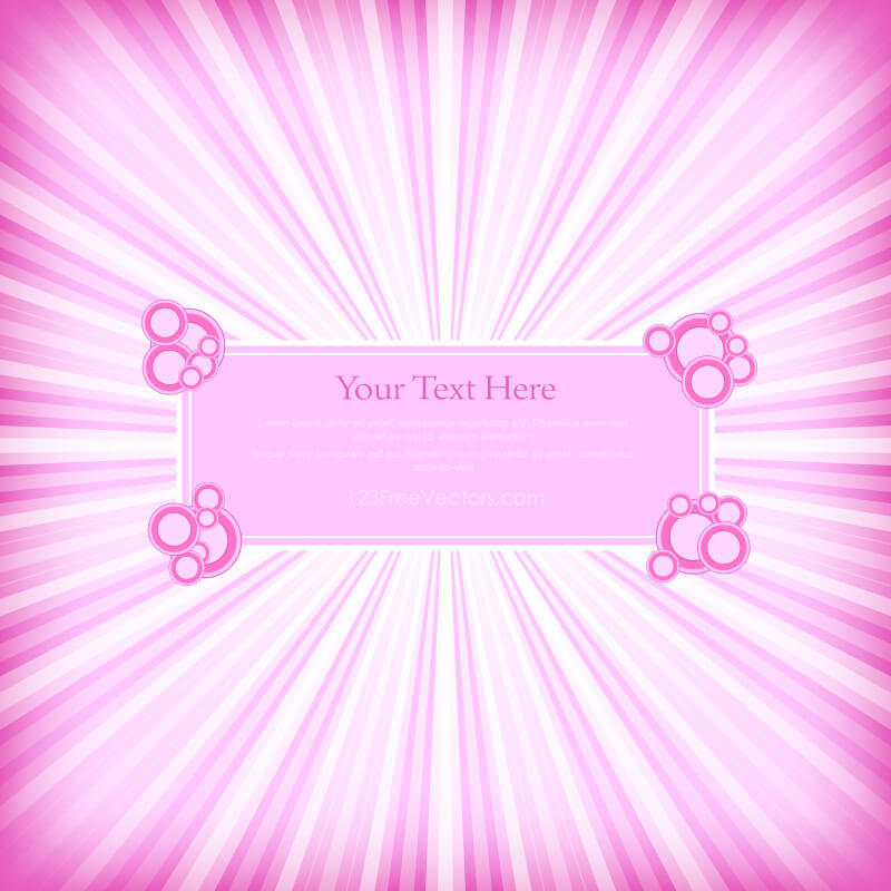 Pink Sunburst Background