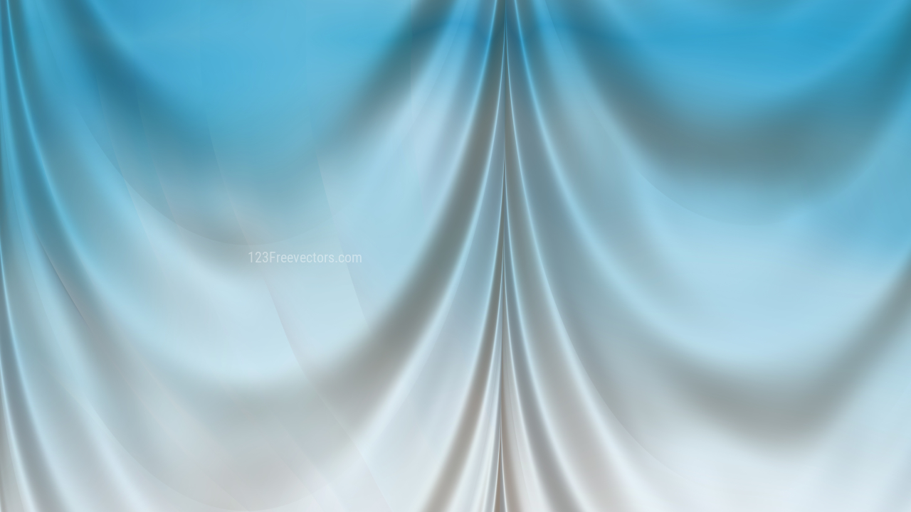 Abstract Light Blue Satin Curtain Background Texture