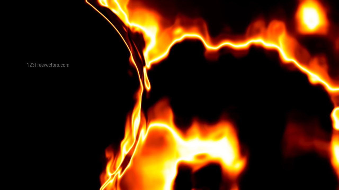 Fire Black Background Image
