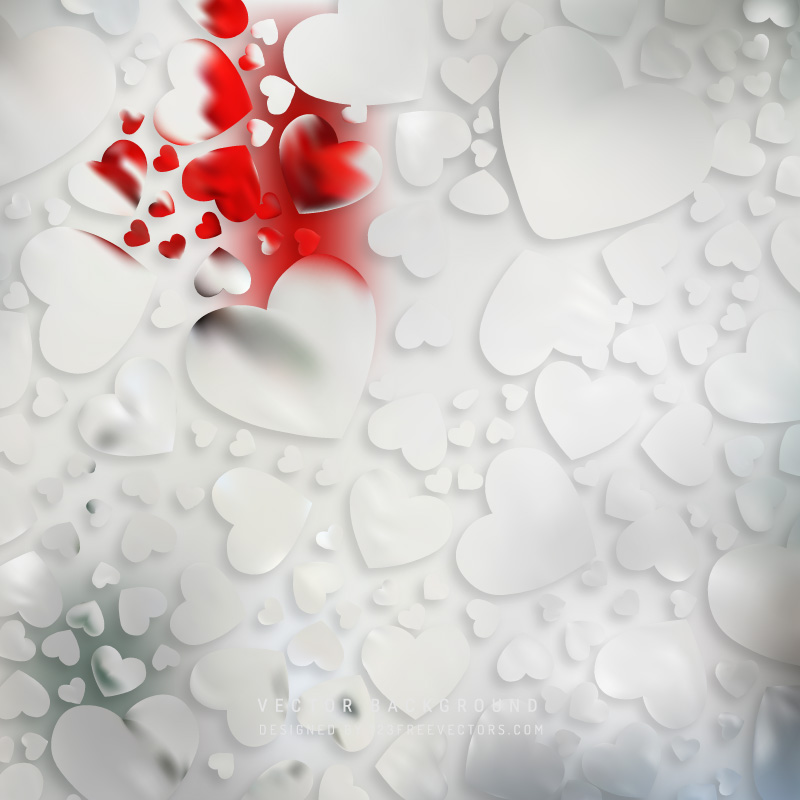 Valentines Day Gray Heart Background