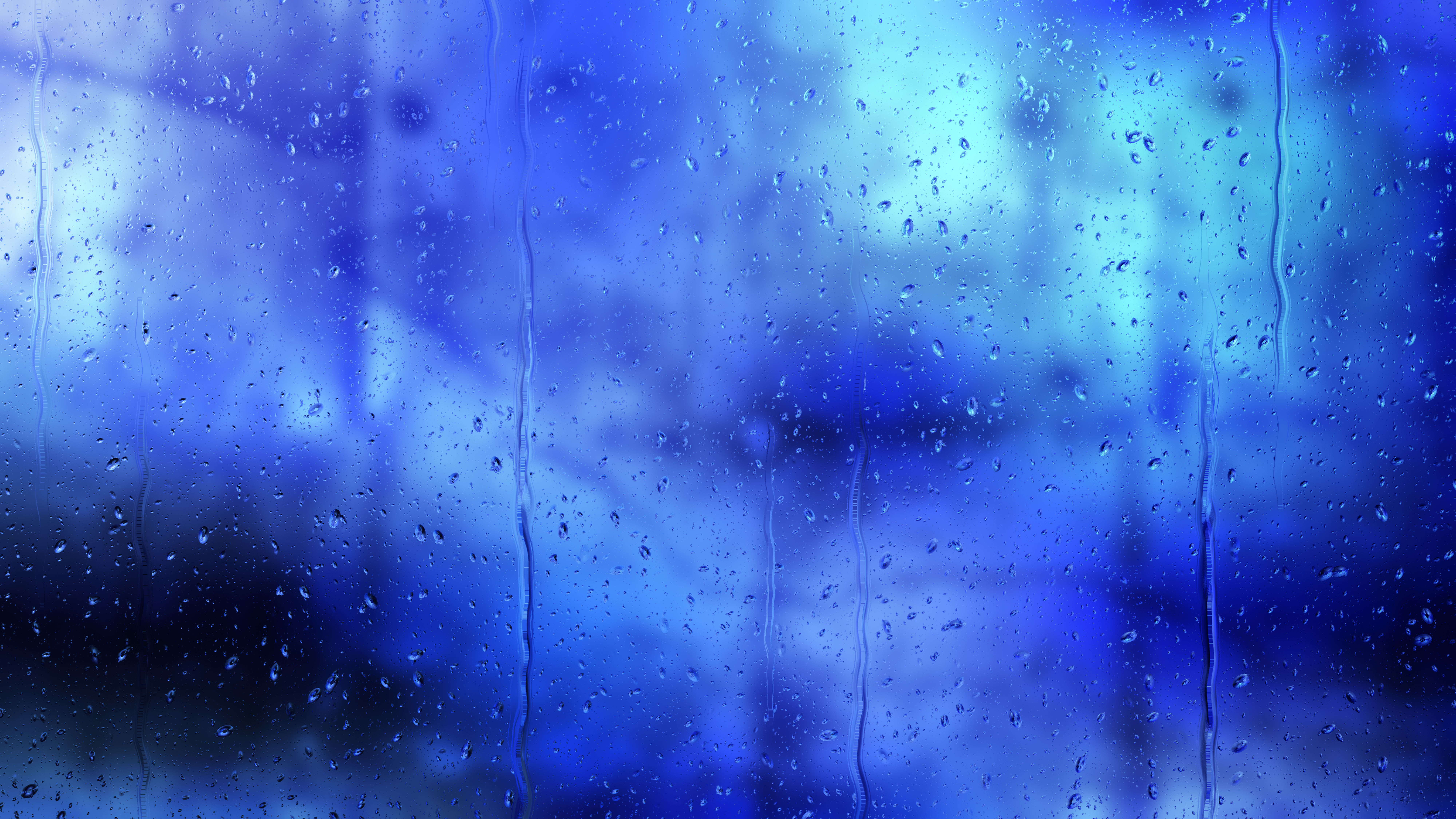 Free Dark Blue Water Drops Background