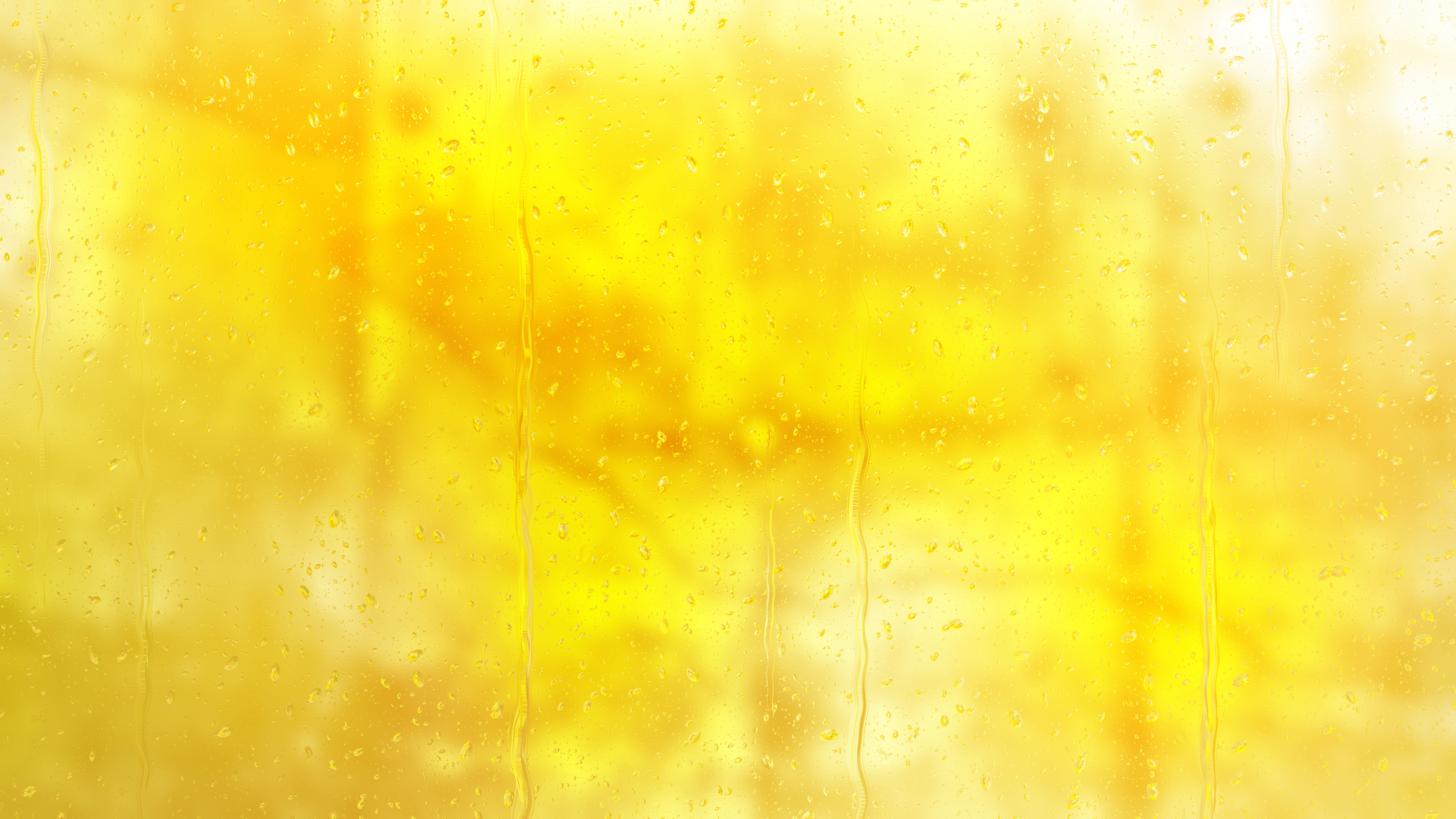 Free Yellow Water Drops Background Texture