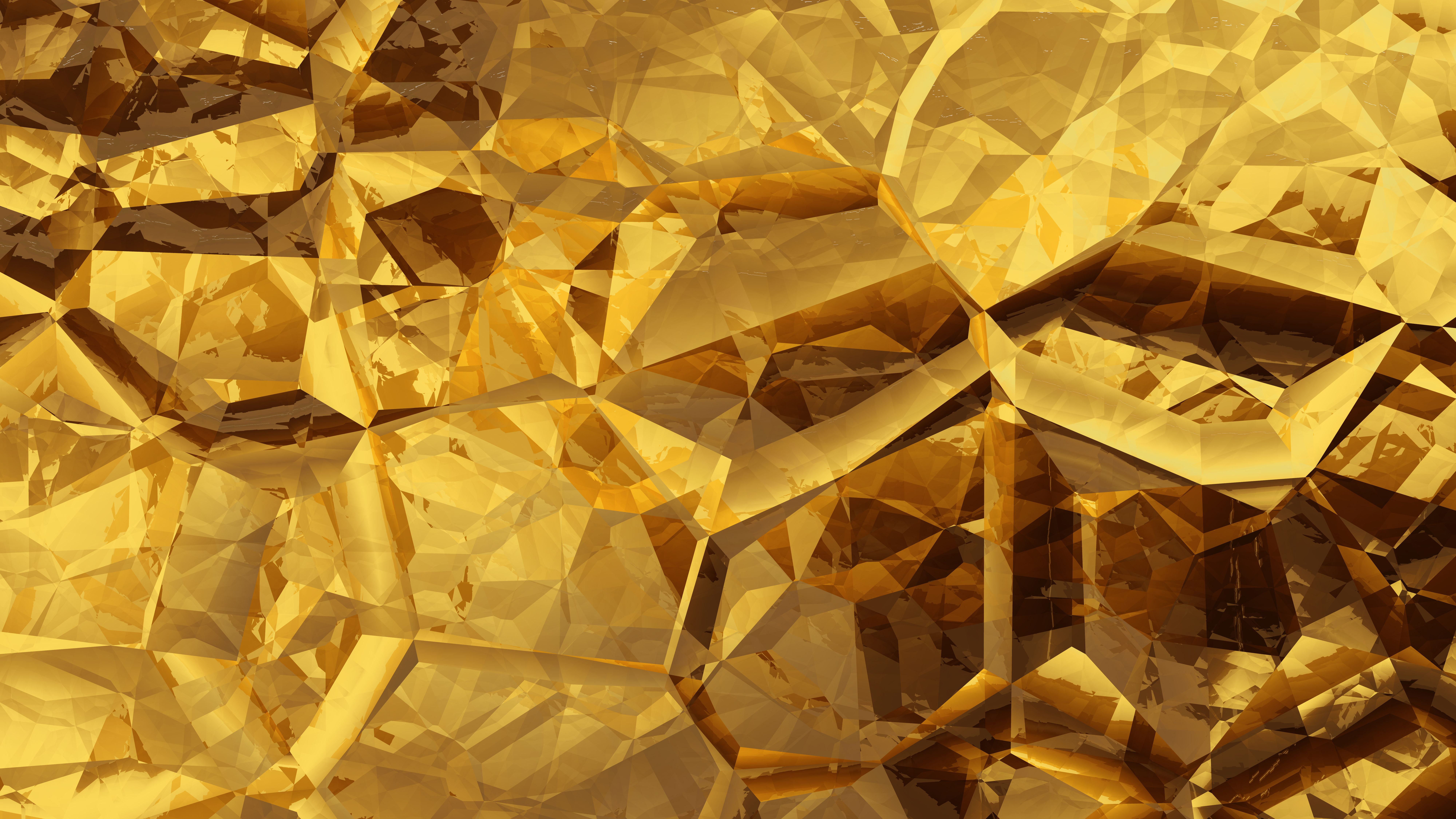 Free Abstract Gold Crystal Background