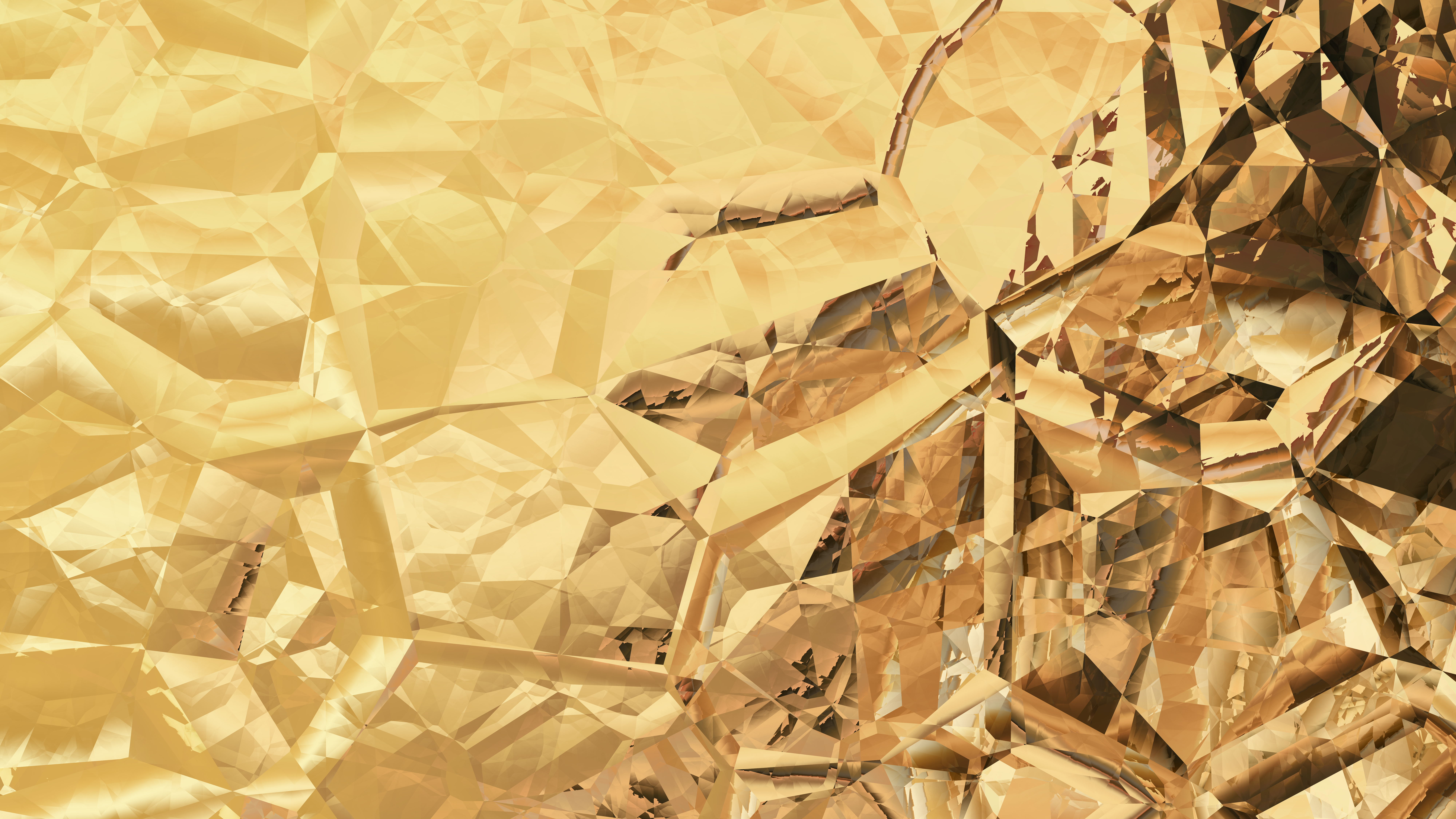 Free Abstract Gold Crystal Background Image