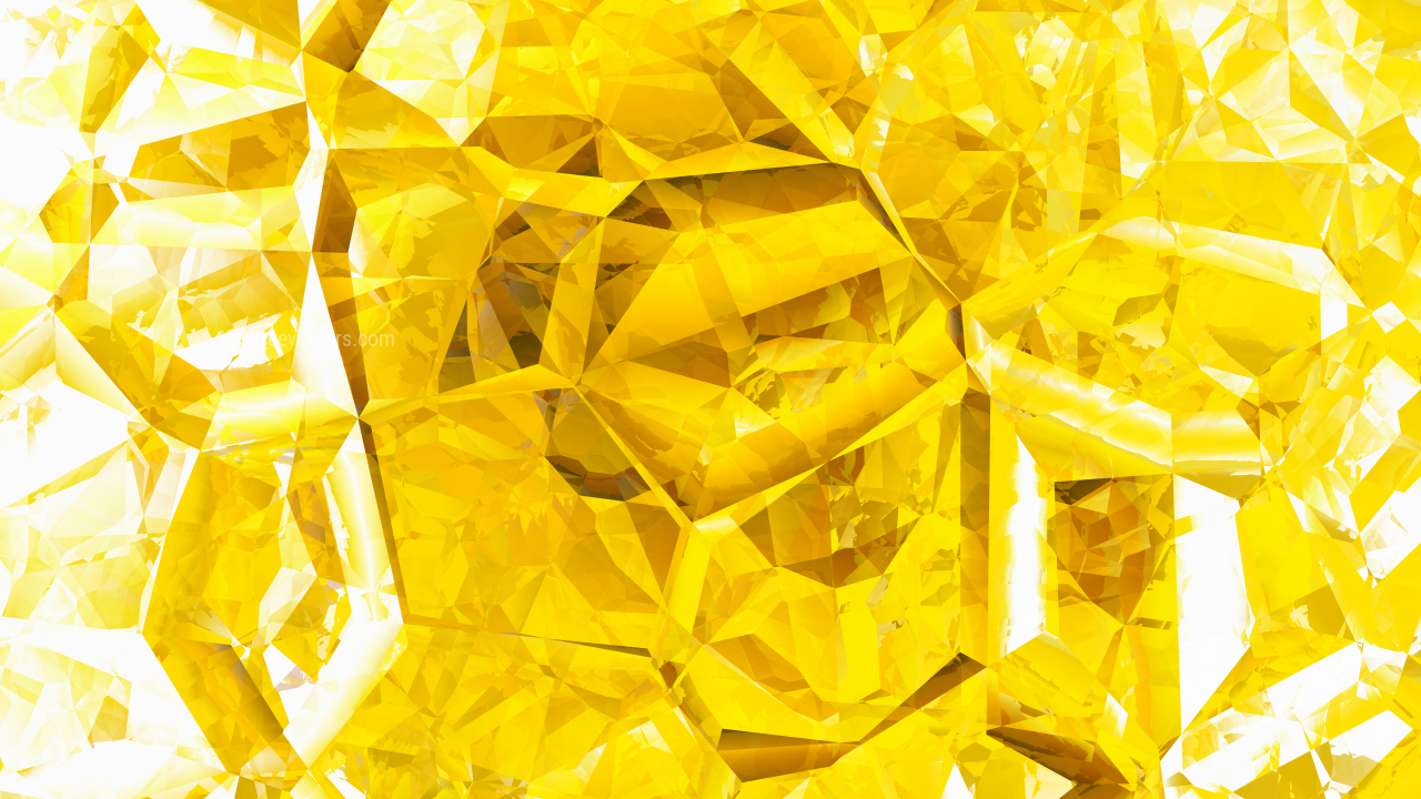 Abstract Yellow And White Crystal Background