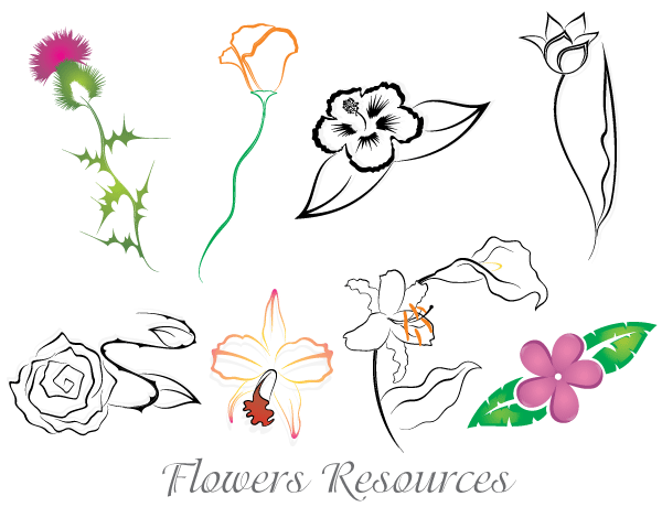 Free Vector Images of Flowers