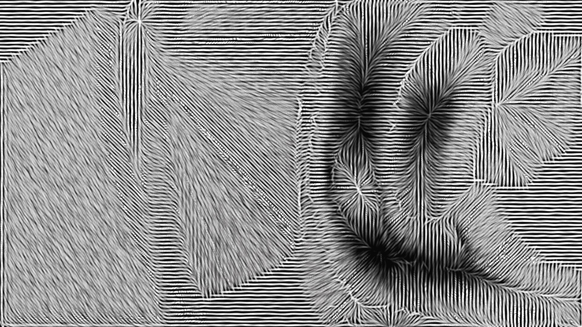 Abstract Feathered Pattern