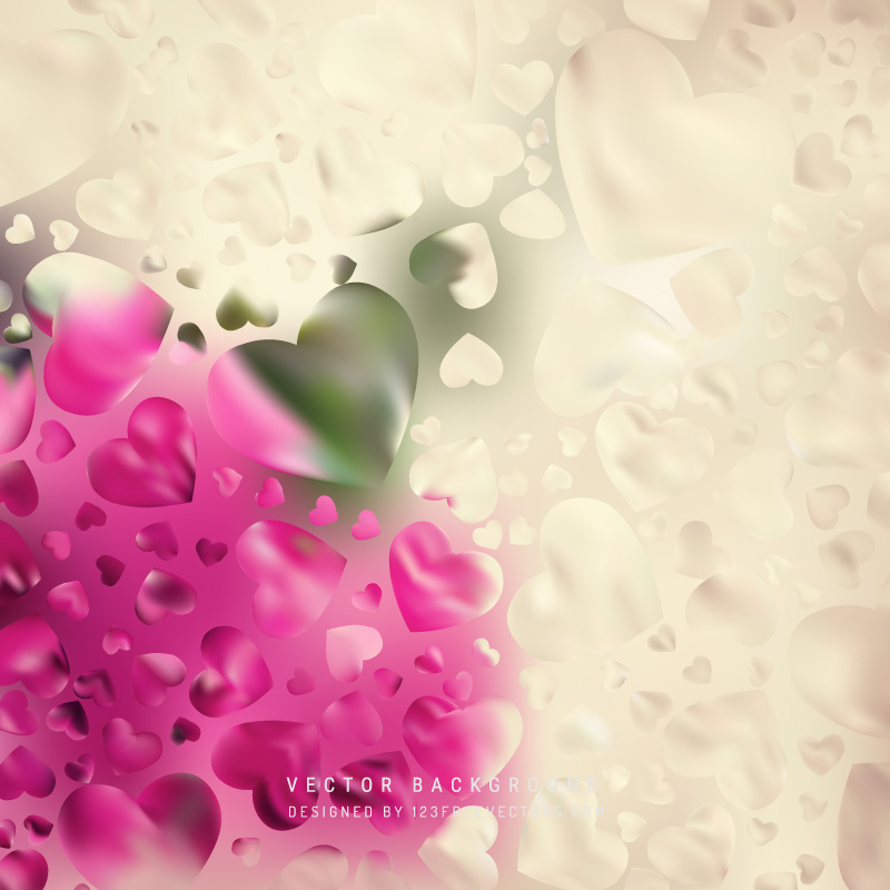 Valentines Day Pink Beige Heart Background