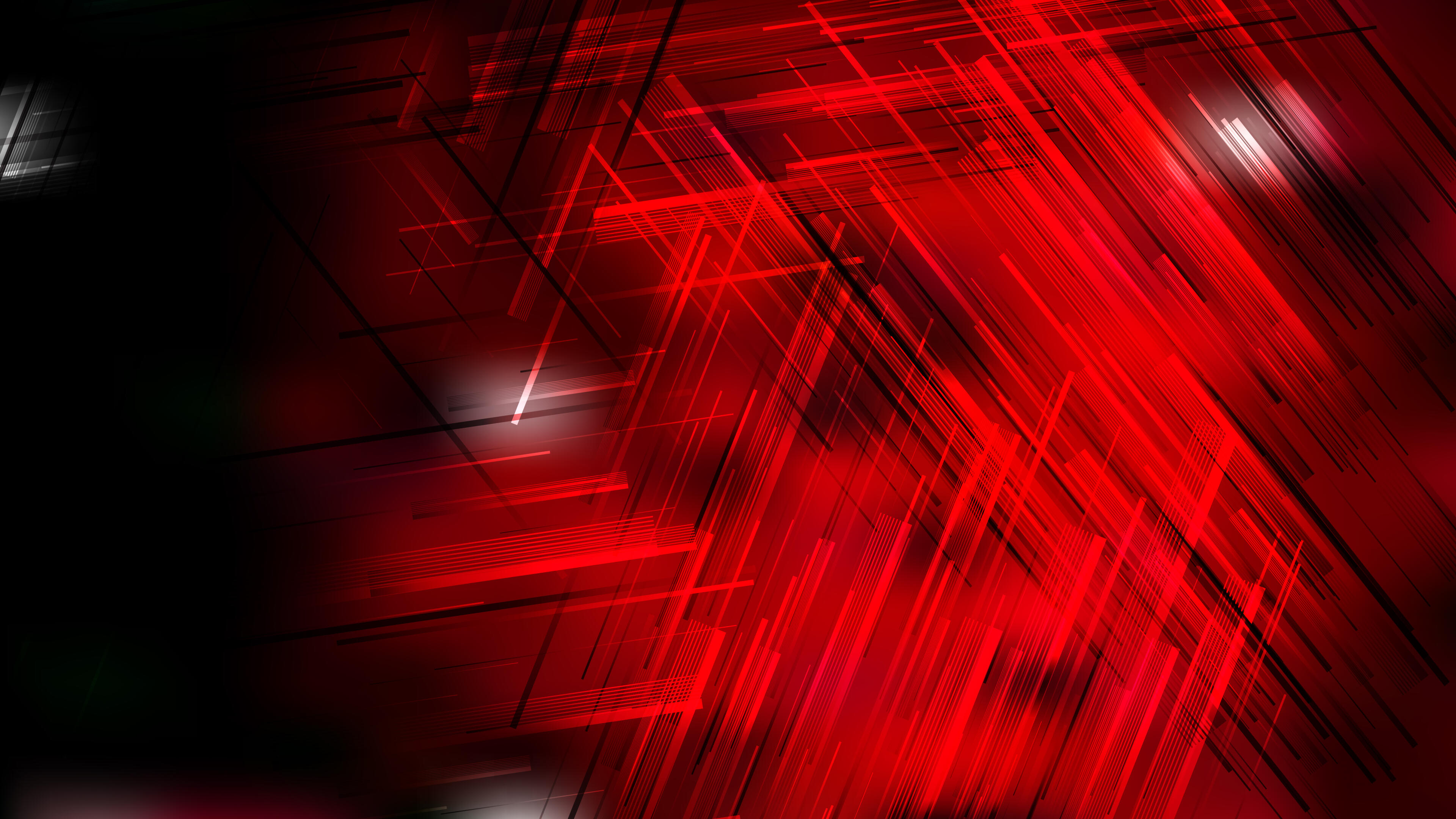 Free Cool Red Chaotic Lines Background