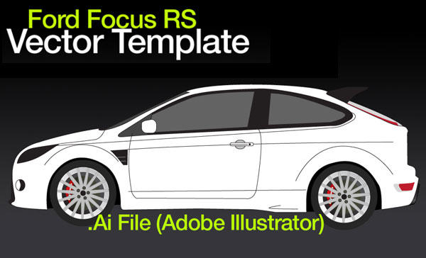 Ford Focus RS Free Vector Template