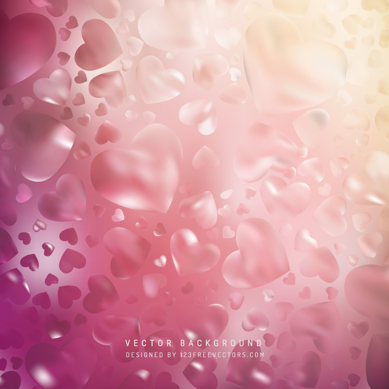 Light Pink Valentine Heart Background