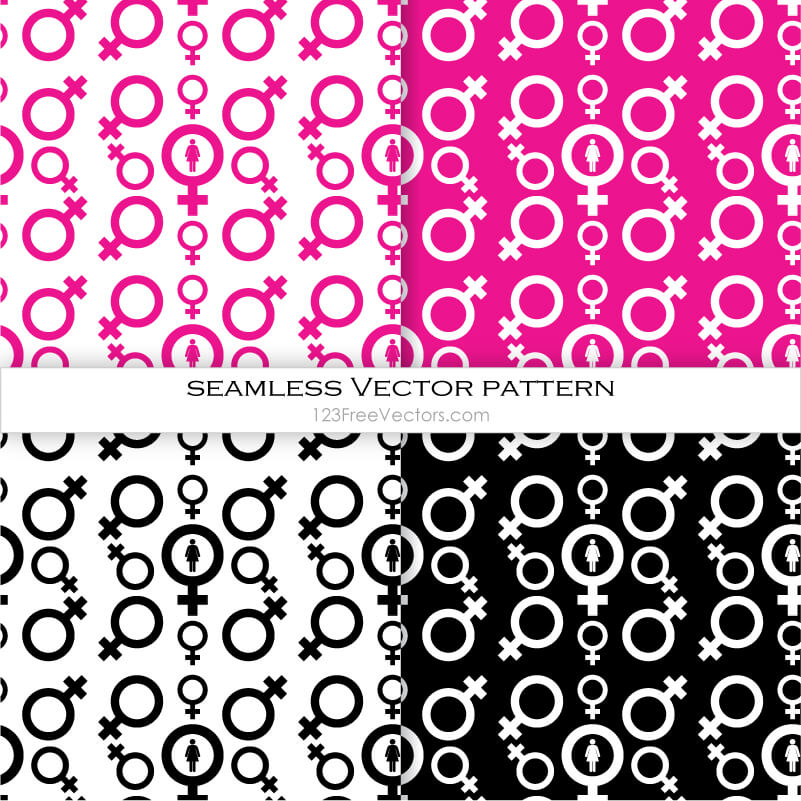 Female Symbol Seamless Pattern