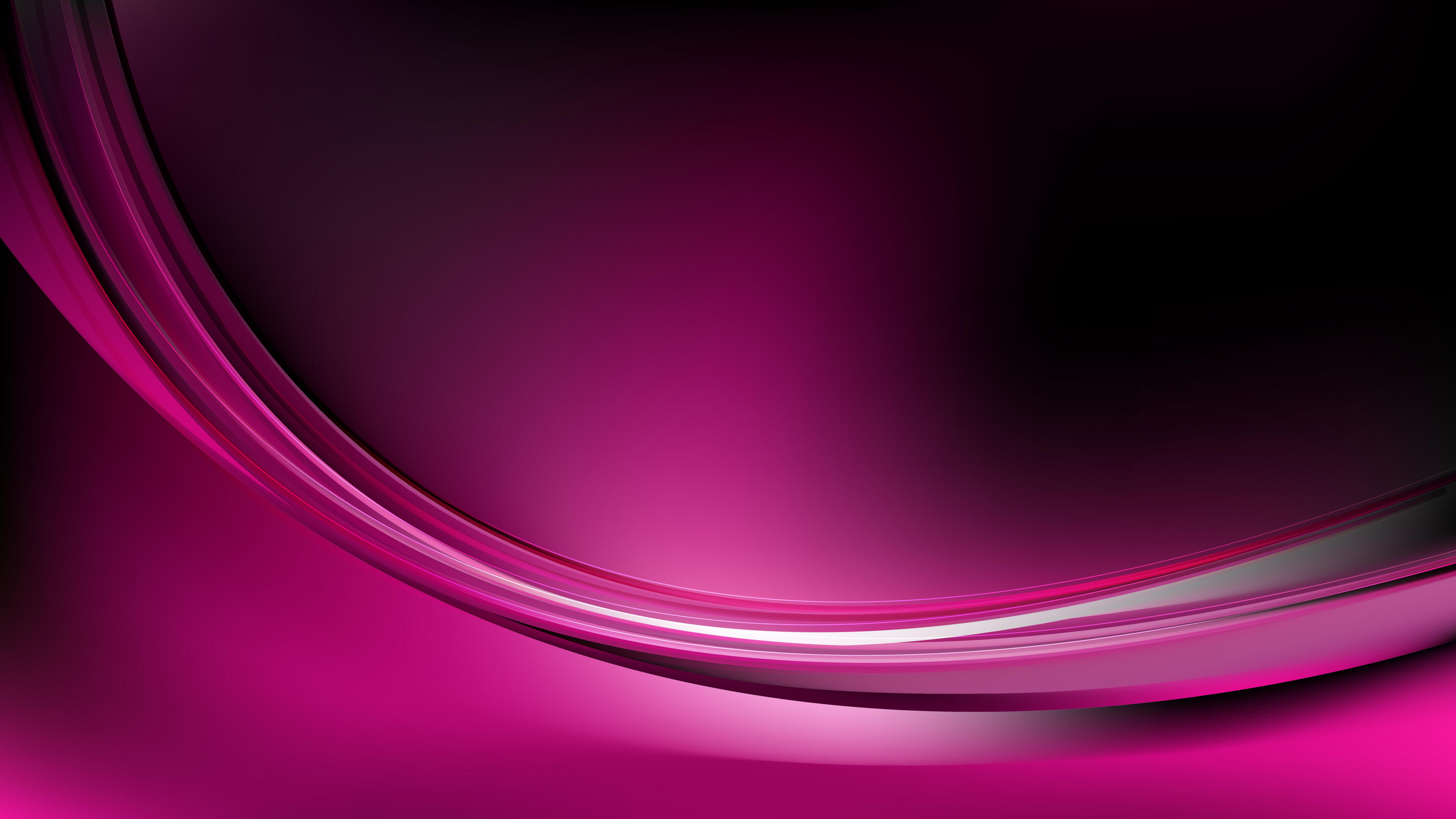 Glowing Cool Pink Wave Background