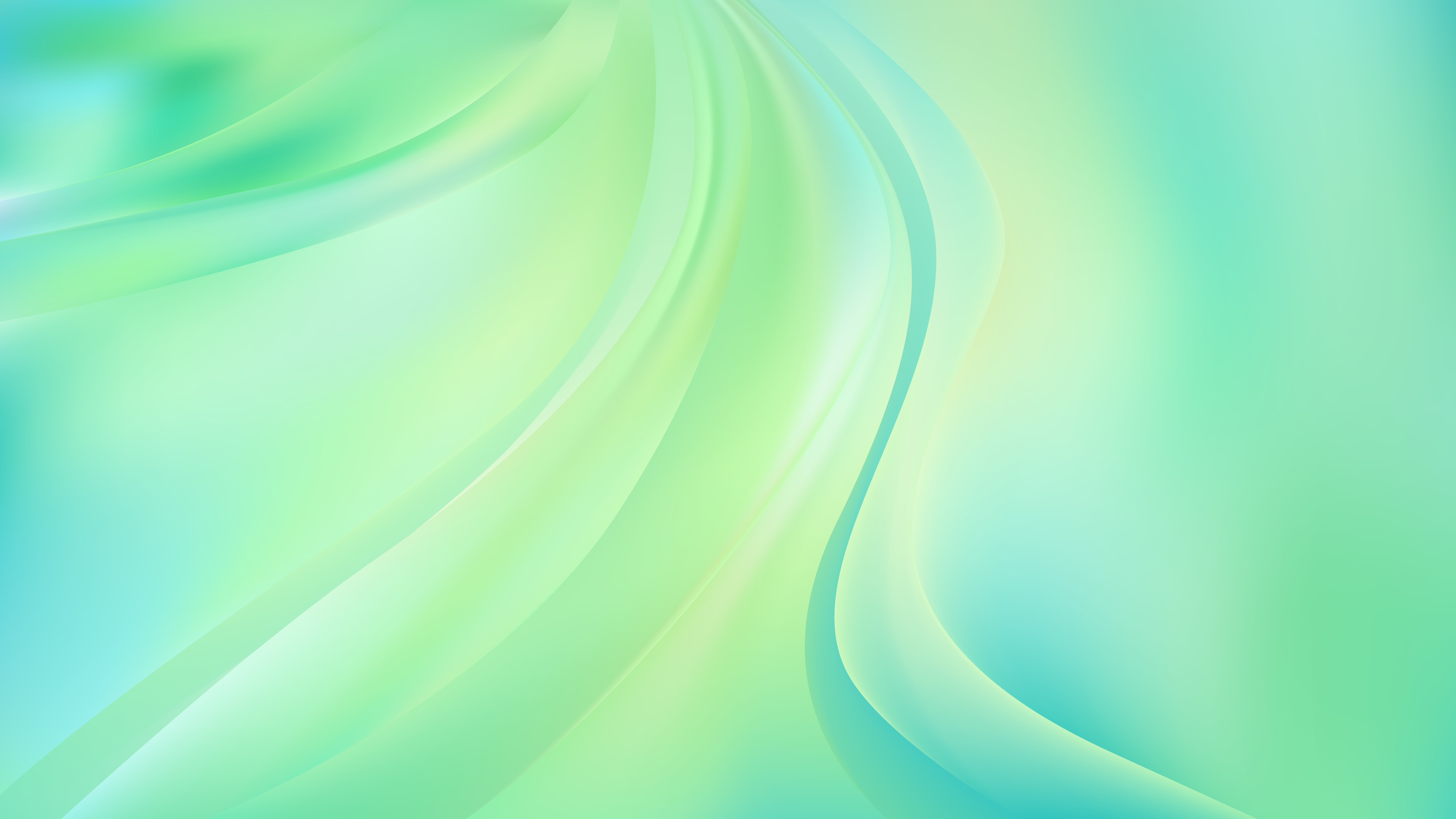 Free Abstract Glowing Mint Green Wave Background