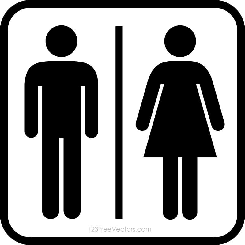 Male Female Restroom Symbols
