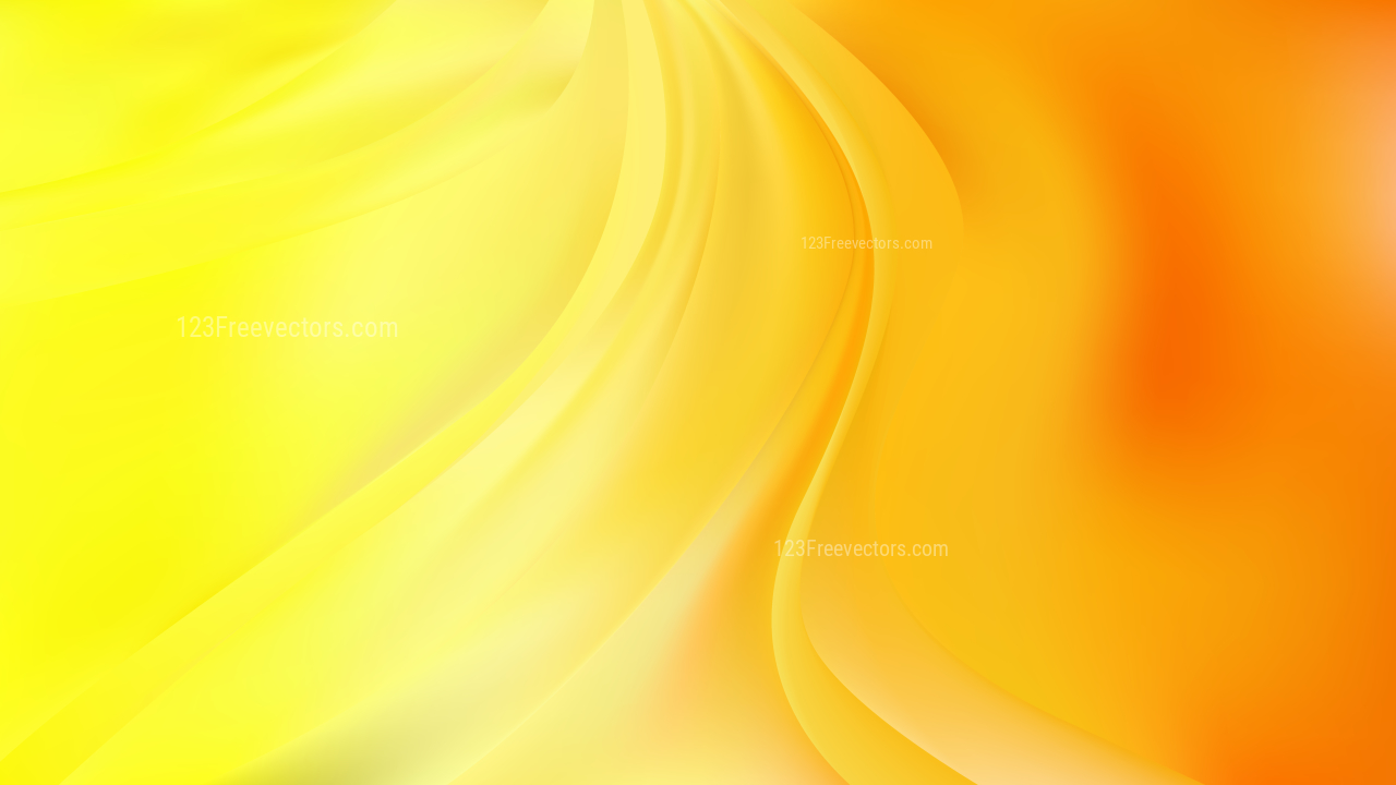 Glowing Abstract Orange and Yellow Wave Background Vector Art