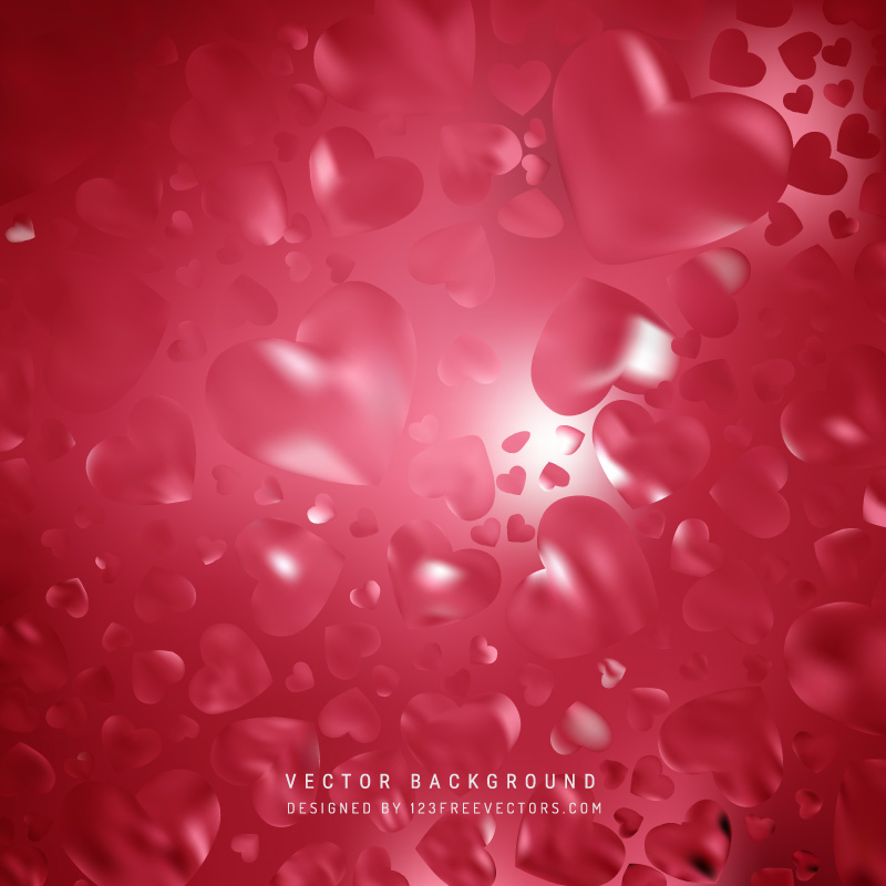 Amaranth Pink Valentine Heart Background