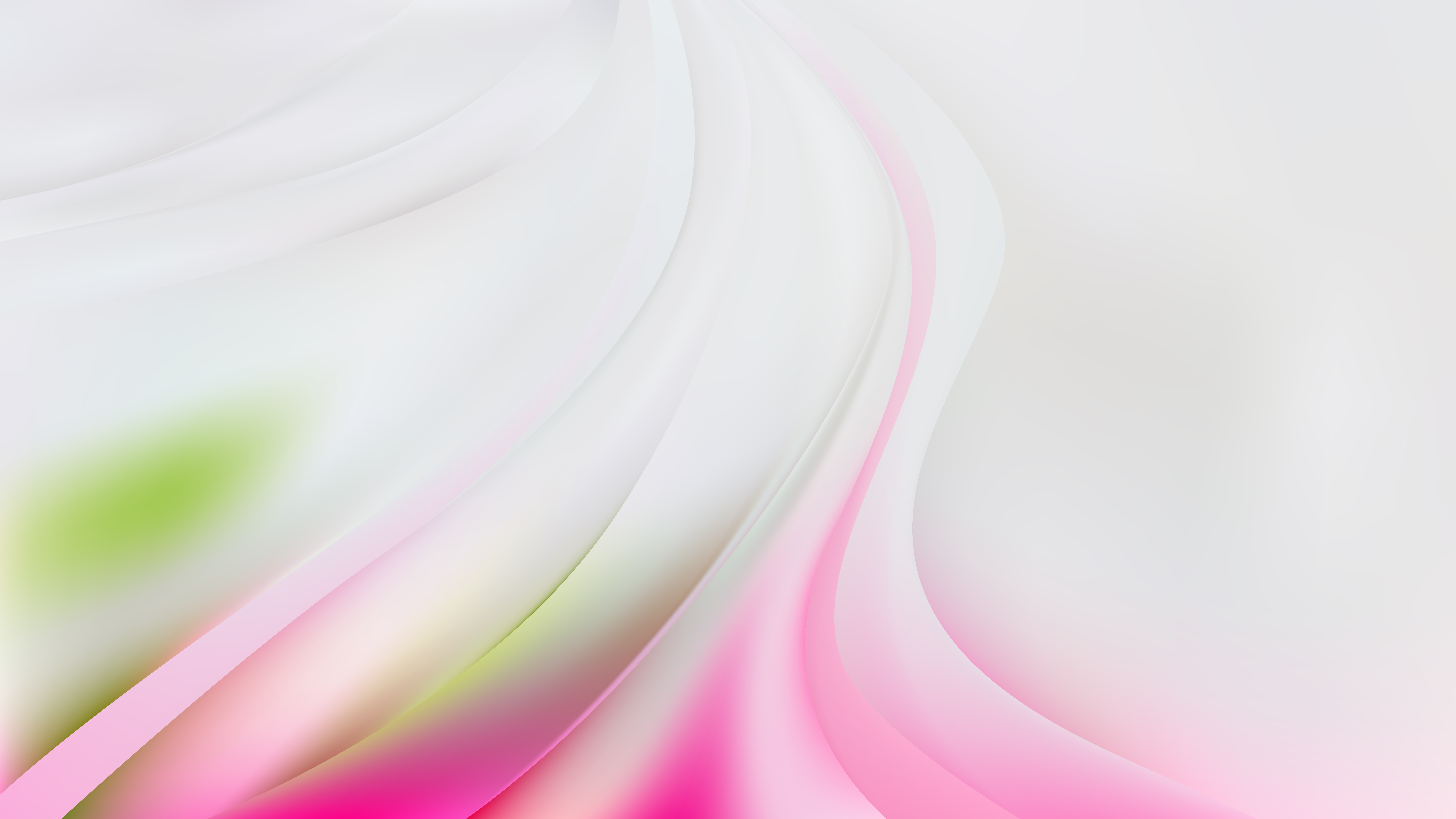 Free Abstract Pink Green and White Wave Background Vector Illustration