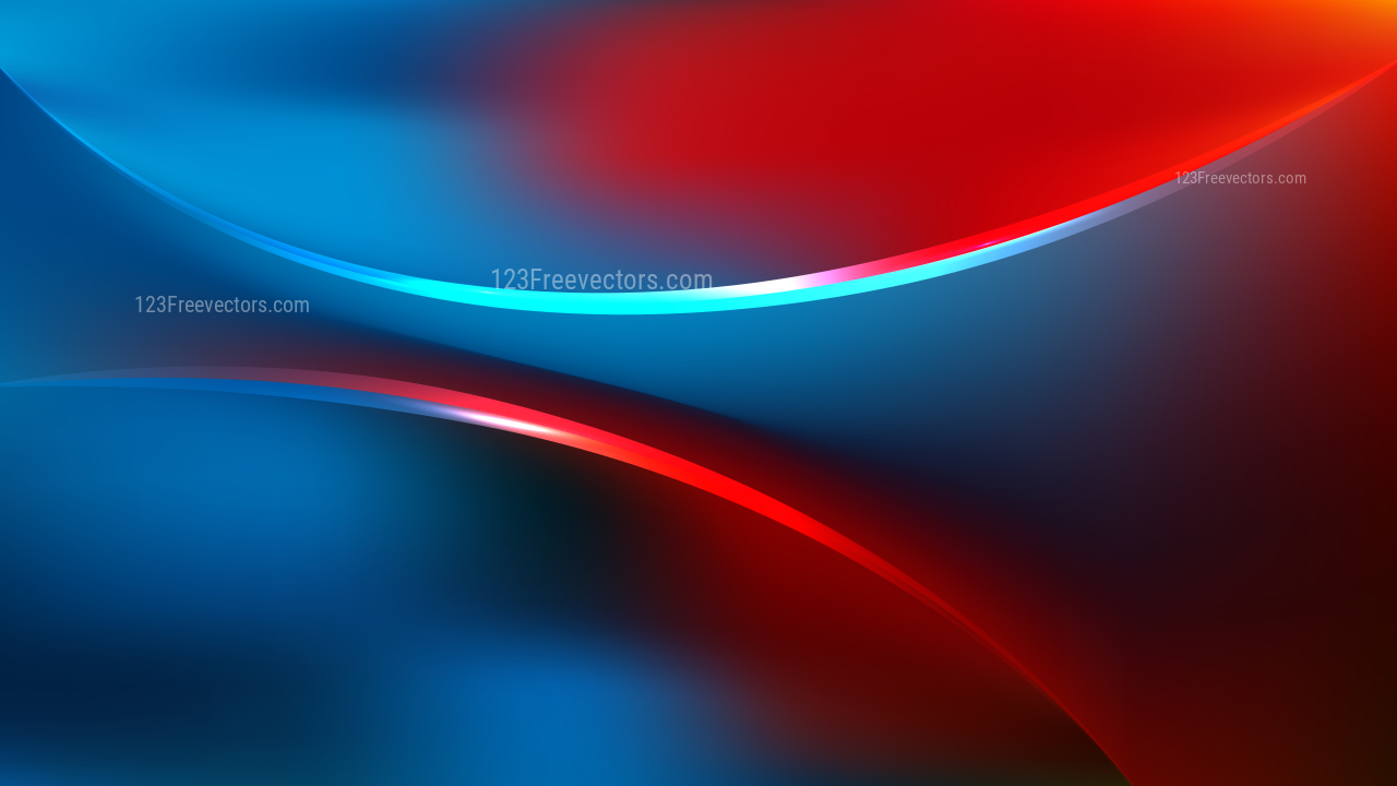 Blue abstract curve background template