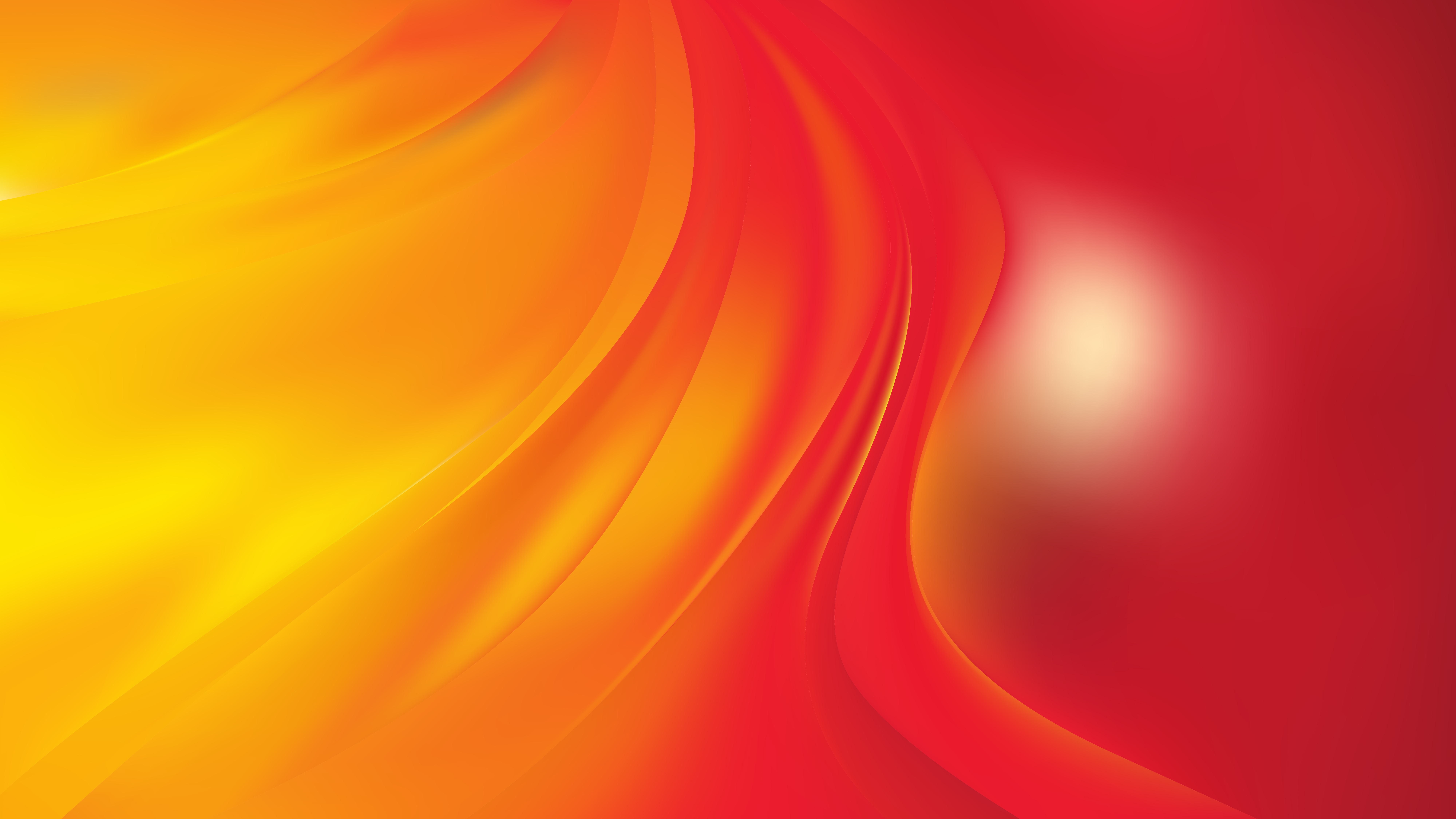 Free Glowing Abstract Red and Yellow Wave Background Vector Art