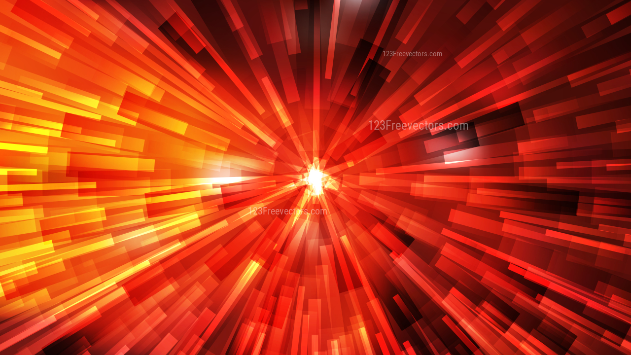 Abstract Black Red and Yellow Rays Background Vector