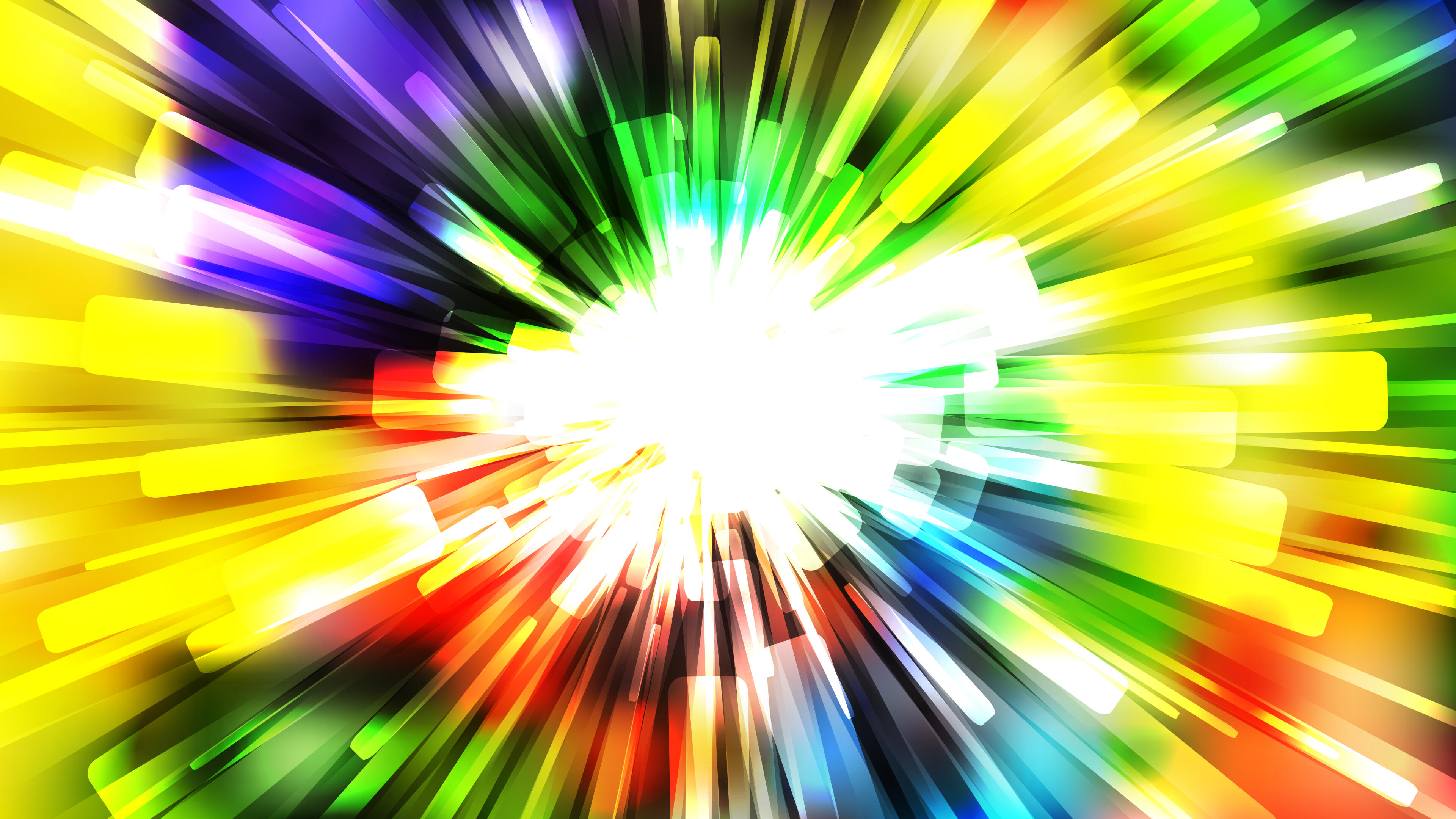Abstract Colorful Rays Background